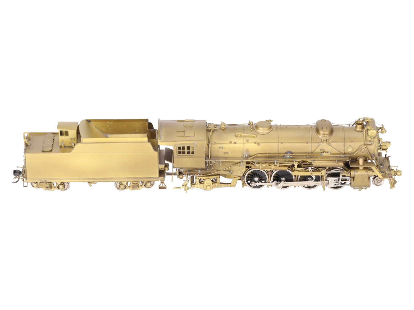 PFM HO Brass Southern RR Ms-4 2-8-2 w/Elesco FWH Steam Locomotive & Tender EX/Box