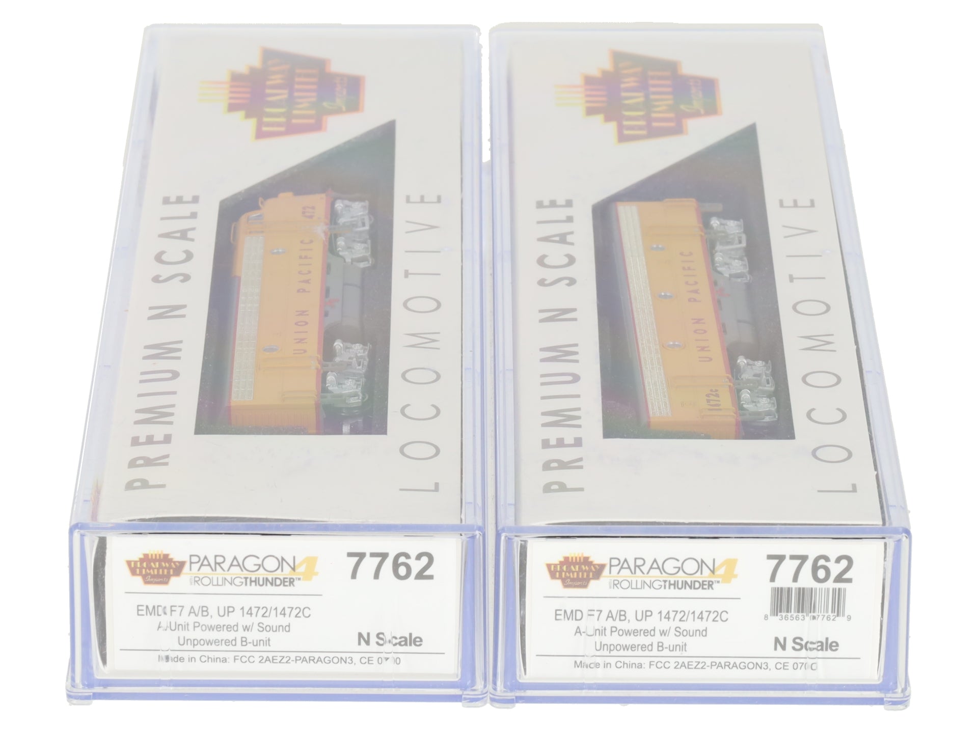 Broadway Limited 7762 N UP EMD F7 A/B Diesel Loco Sound/DC/DCC #1472/#1472C LN/Box