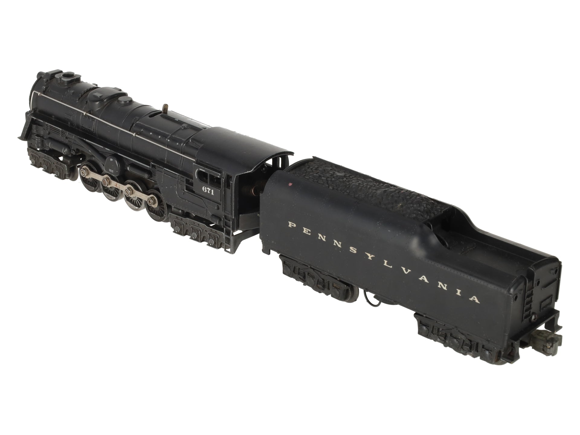 Lionel 671 Vintage O 6-8-6 Die-Cast Steam Turbine Locomotive with 2671W Tender EX