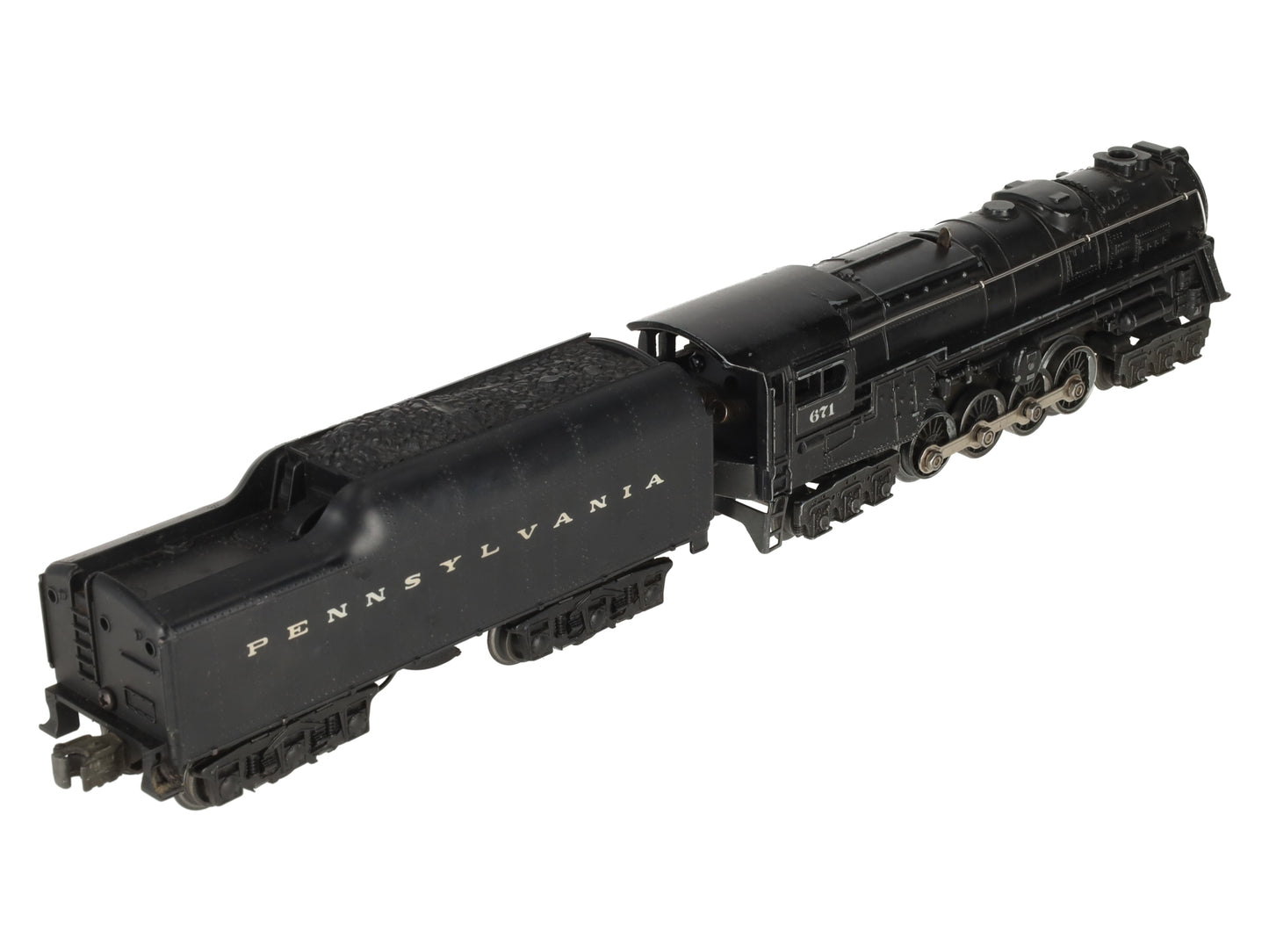 Lionel 671 Vintage O 6-8-6 Die-Cast Steam Turbine Locomotive with 2671W Tender EX