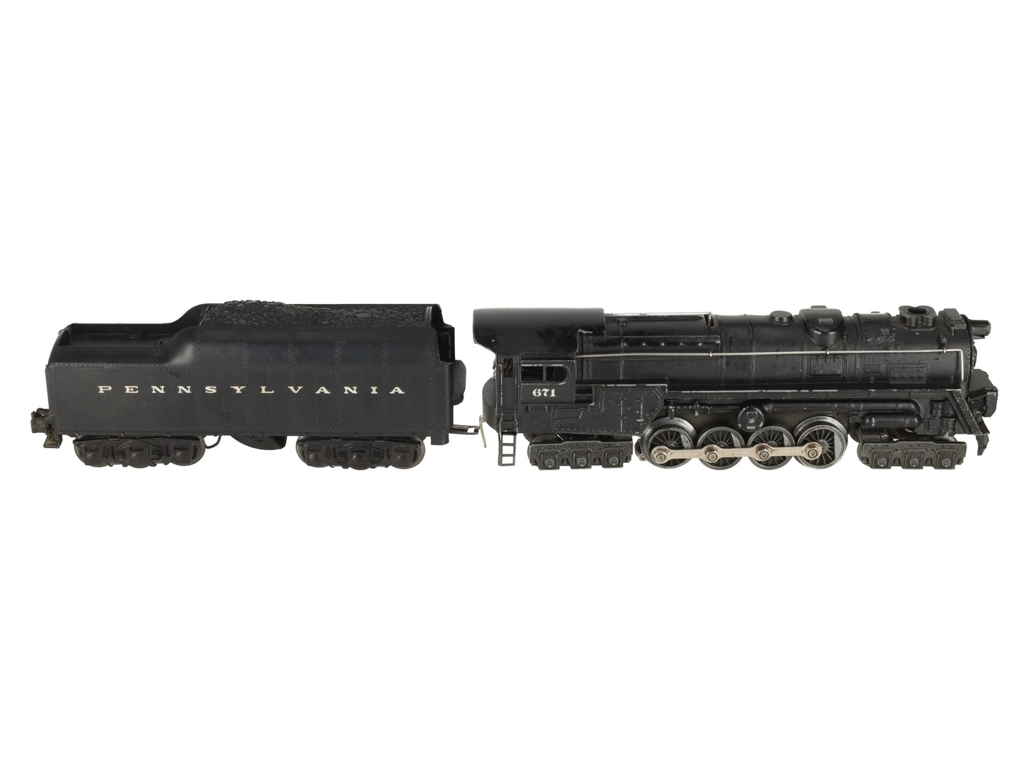 Lionel 671 Vintage O 6-8-6 Die-Cast Steam Turbine Locomotive with 2671W Tender EX
