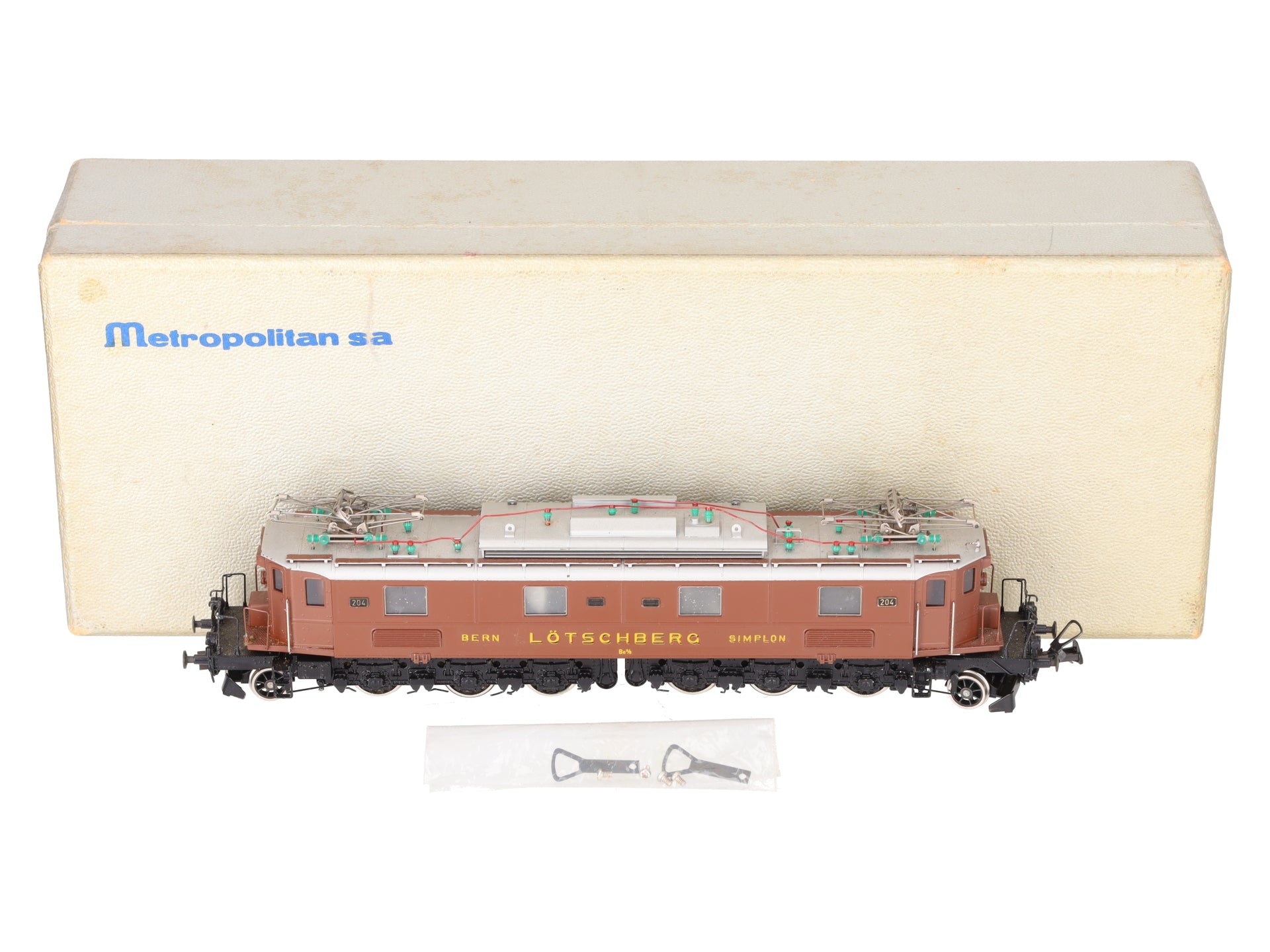 Metropolitan 700 HO Brass BLS Be 6/8 Super Electric Locomotive #204 EX/Box