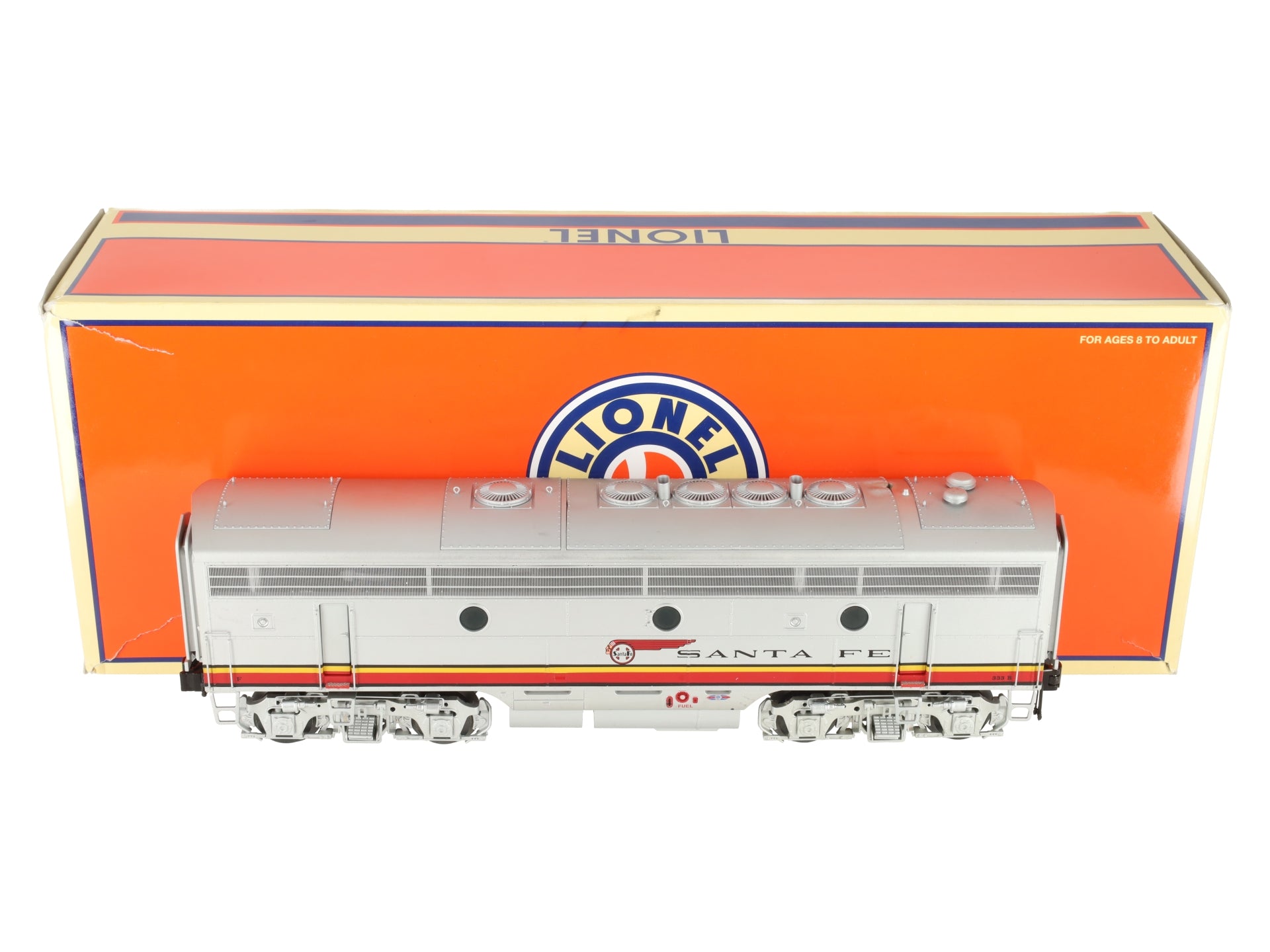 Lionel 6-24595 O Gauge Santa Fe F7 Breakdown Diesel B-Unit #333-B VG/Box