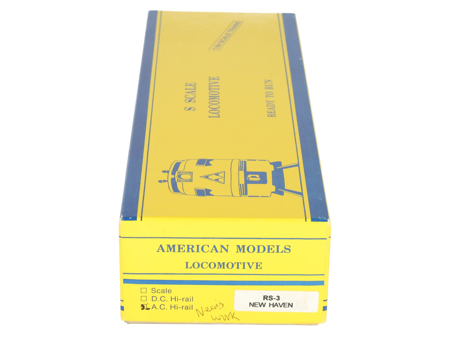 American Models RS3005 S Gauge New Haven RS-3 Diesel Locomotive #550 EX/Box