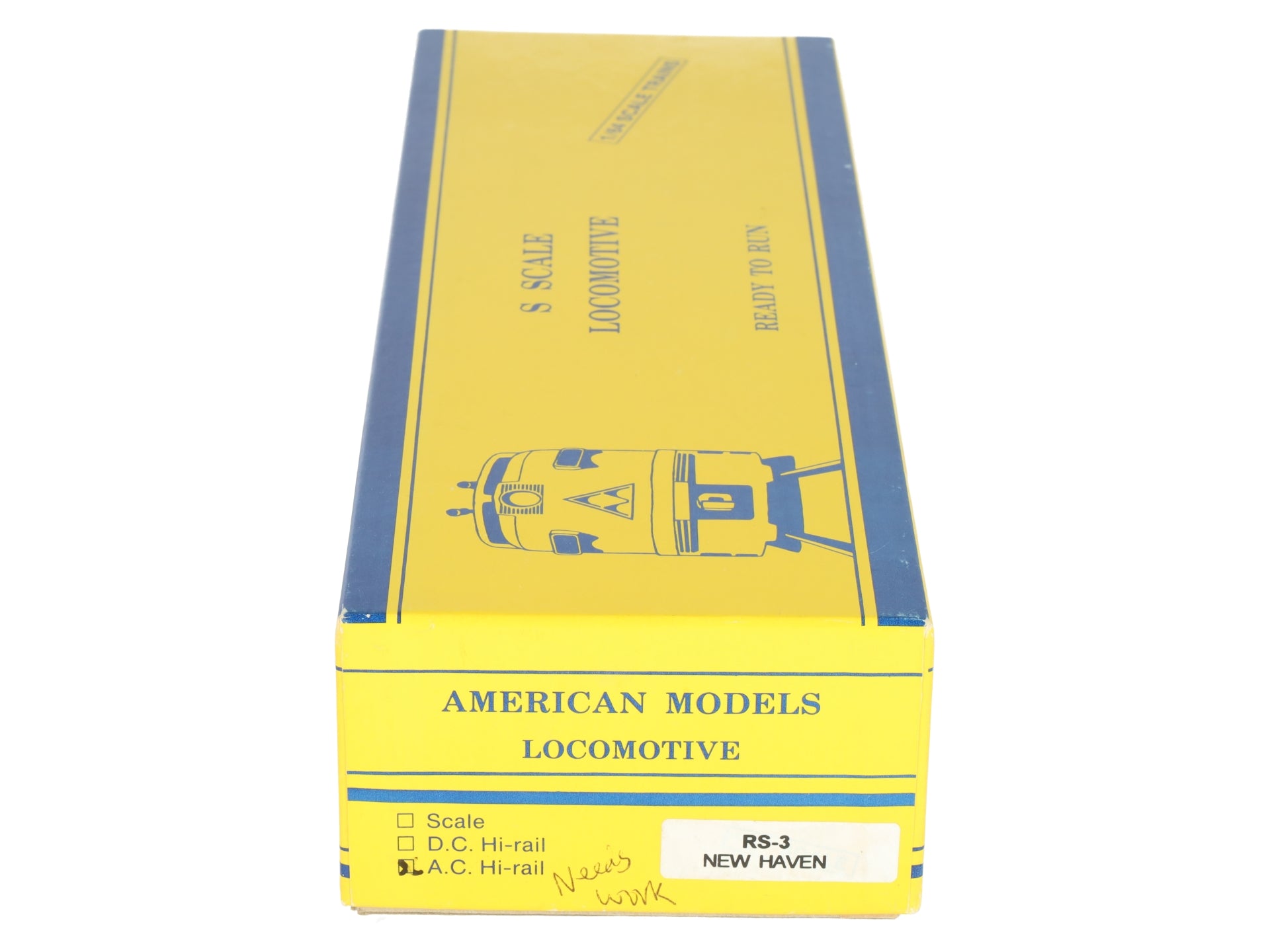 American Models RS3005 S Gauge New Haven RS-3 Diesel Locomotive #550 EX/Box