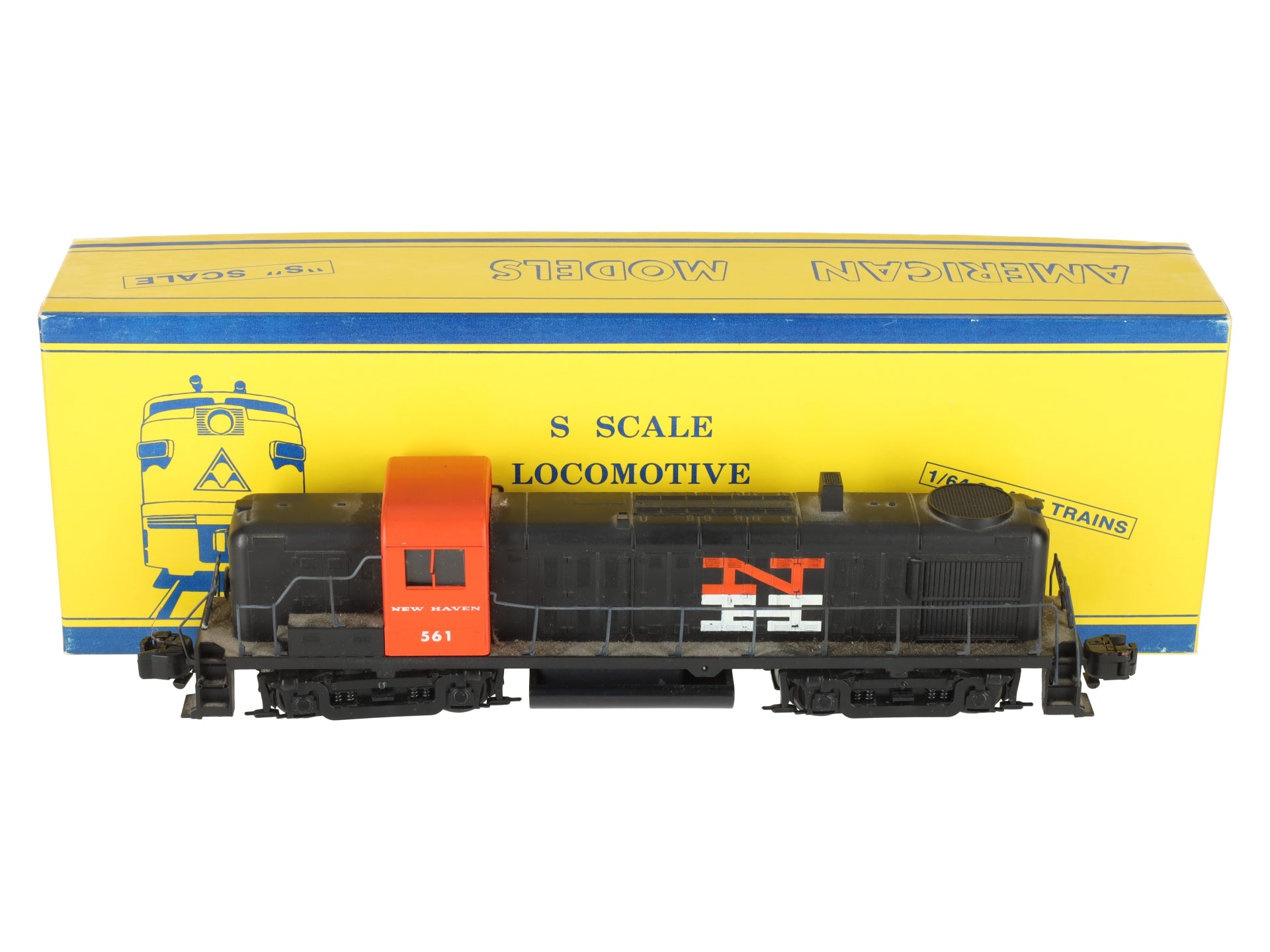 American Models RS3005 S Gauge New Haven RS-3 Diesel Locomotive #550 EX/Box