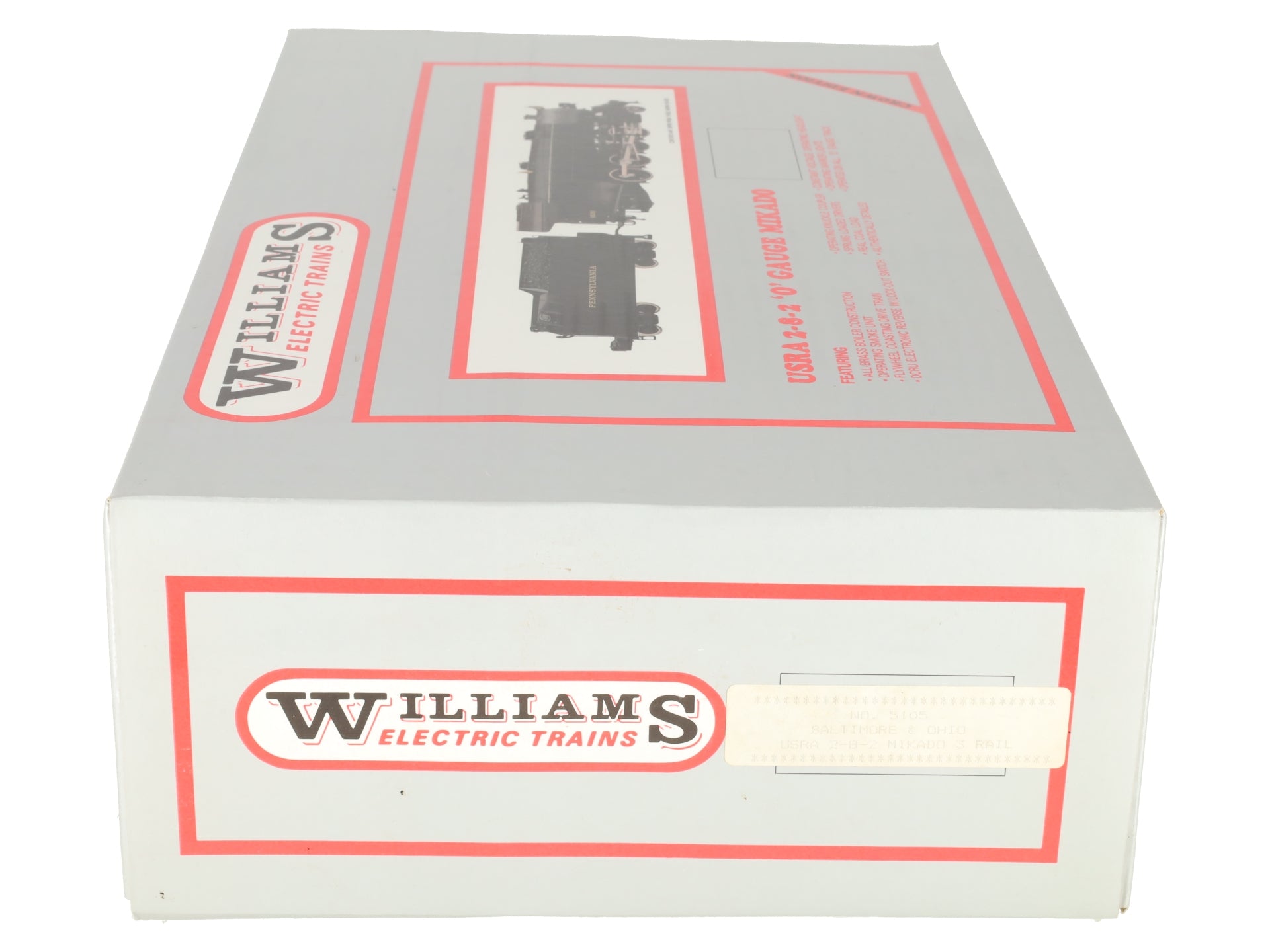 Williams 5105 O BRASS B&O 2-8-2 Mikado Steam Loco and Tender #4500 EX/Box