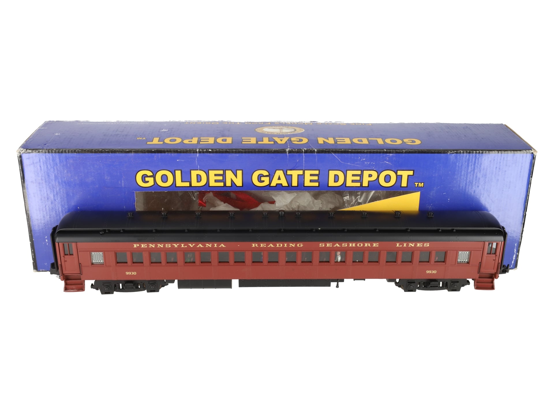 Golden Gate Depot O Gauge PRSL Plastic '80 Heavy Weight Coach #9930(3 Rail) EX/Box