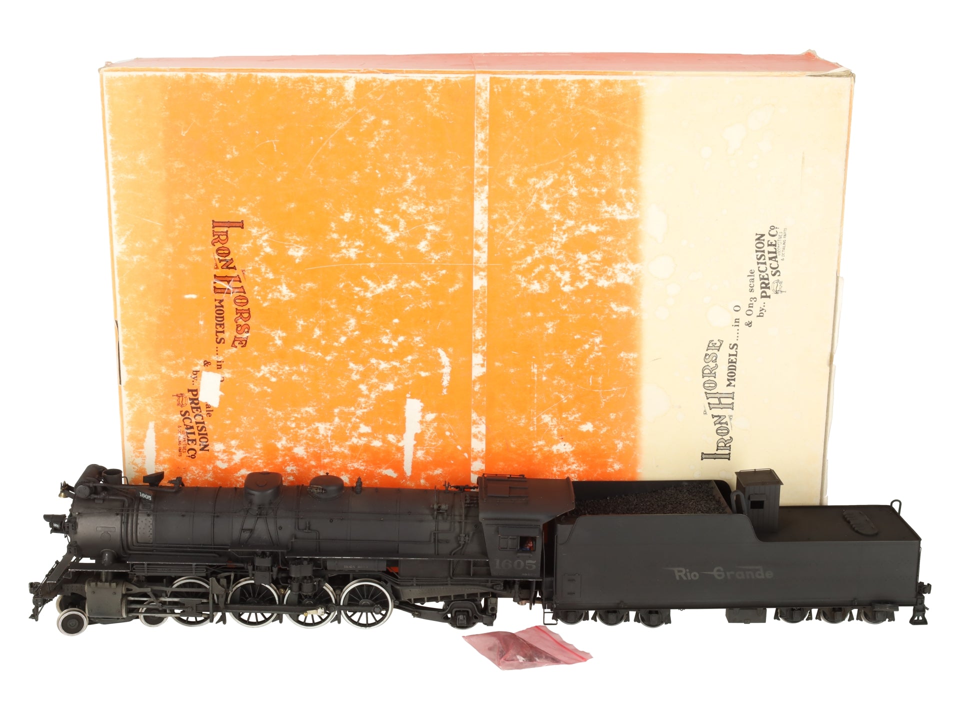 Precision Scale Co. 15154-1 O D&RGW 1600 Series 4-8-2 Loco w/ Tender- Painted/Box