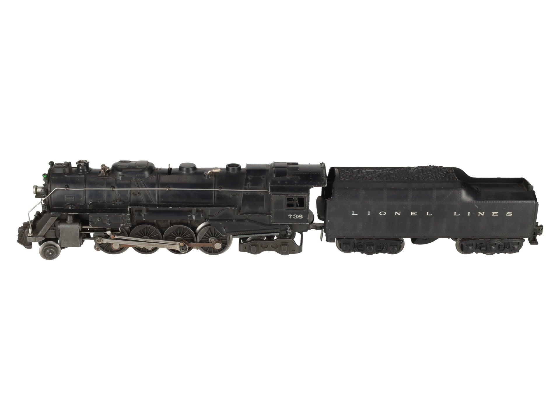 Lionel 736 Vintage O 2-8-4 Berkshire Steam Locomotive with 2671W Tender VG