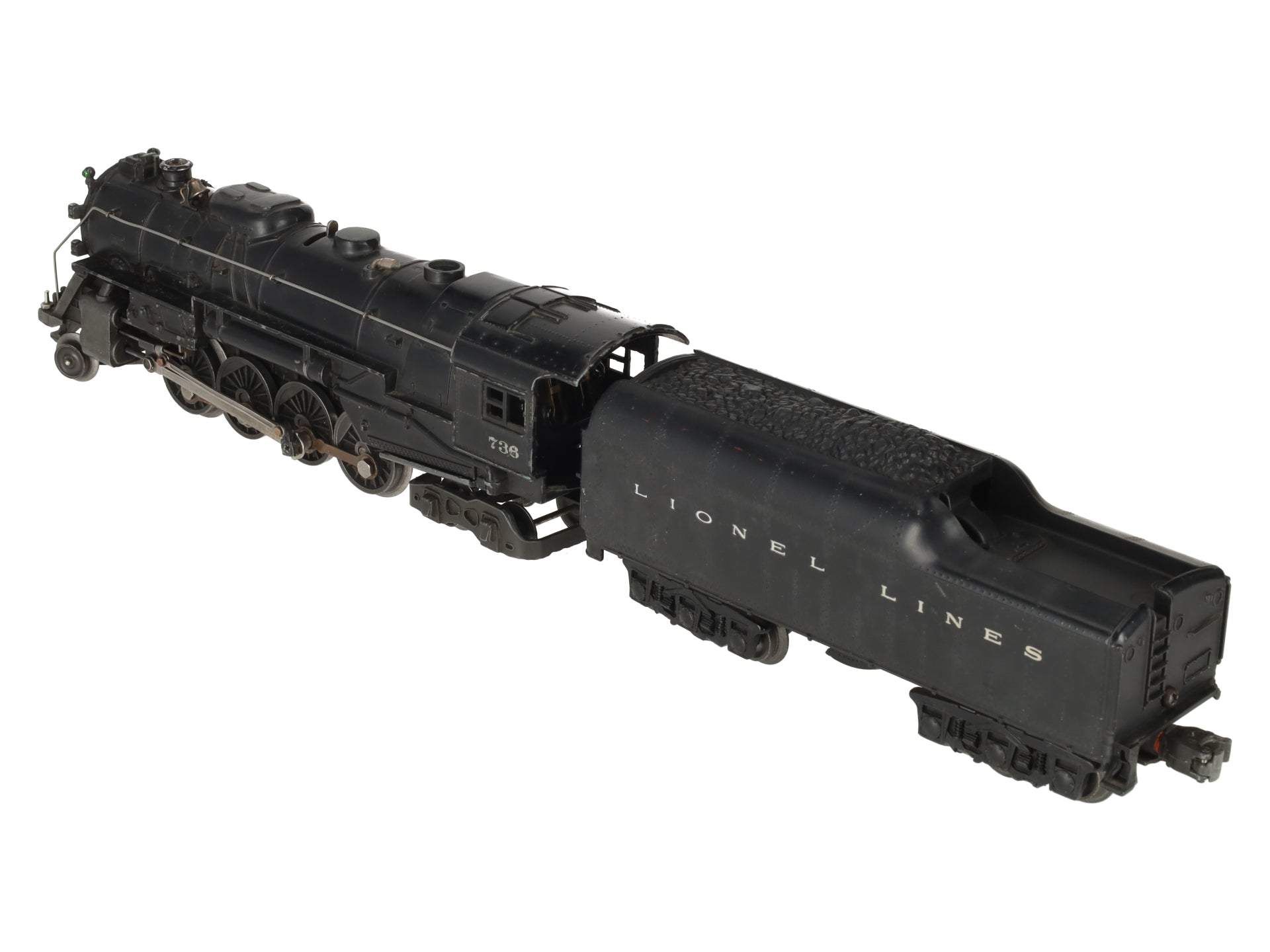 Lionel 736 Vintage O 2-8-4 Berkshire Steam Locomotive with 2671W Tender VG