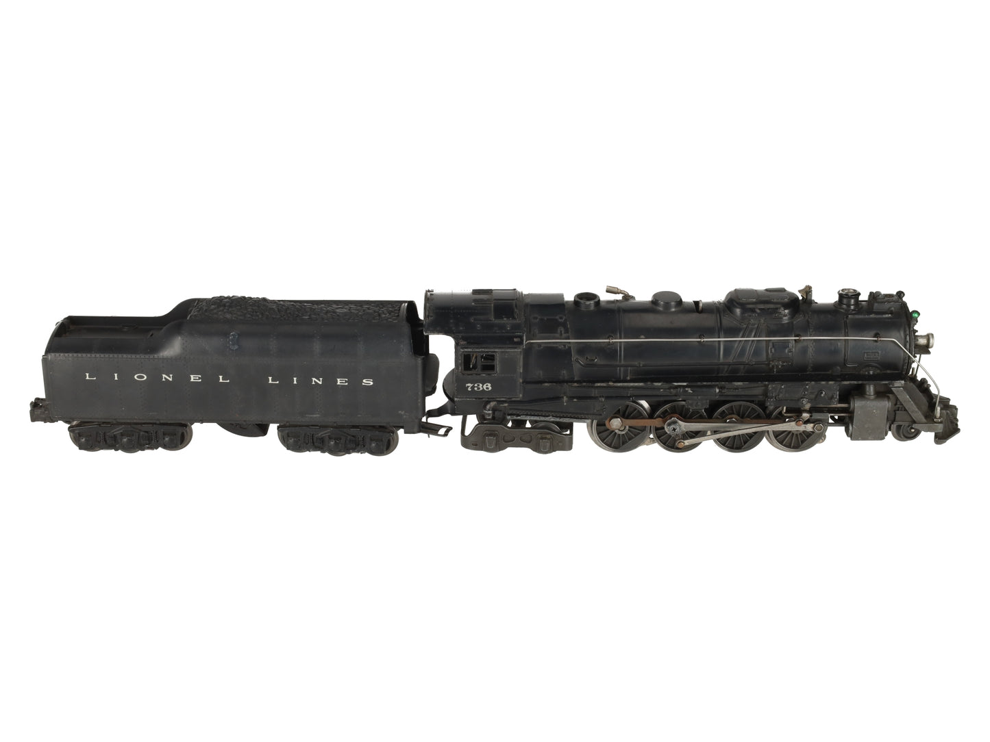 Lionel 736 Vintage O 2-8-4 Berkshire Steam Locomotive with 2671W Tender VG