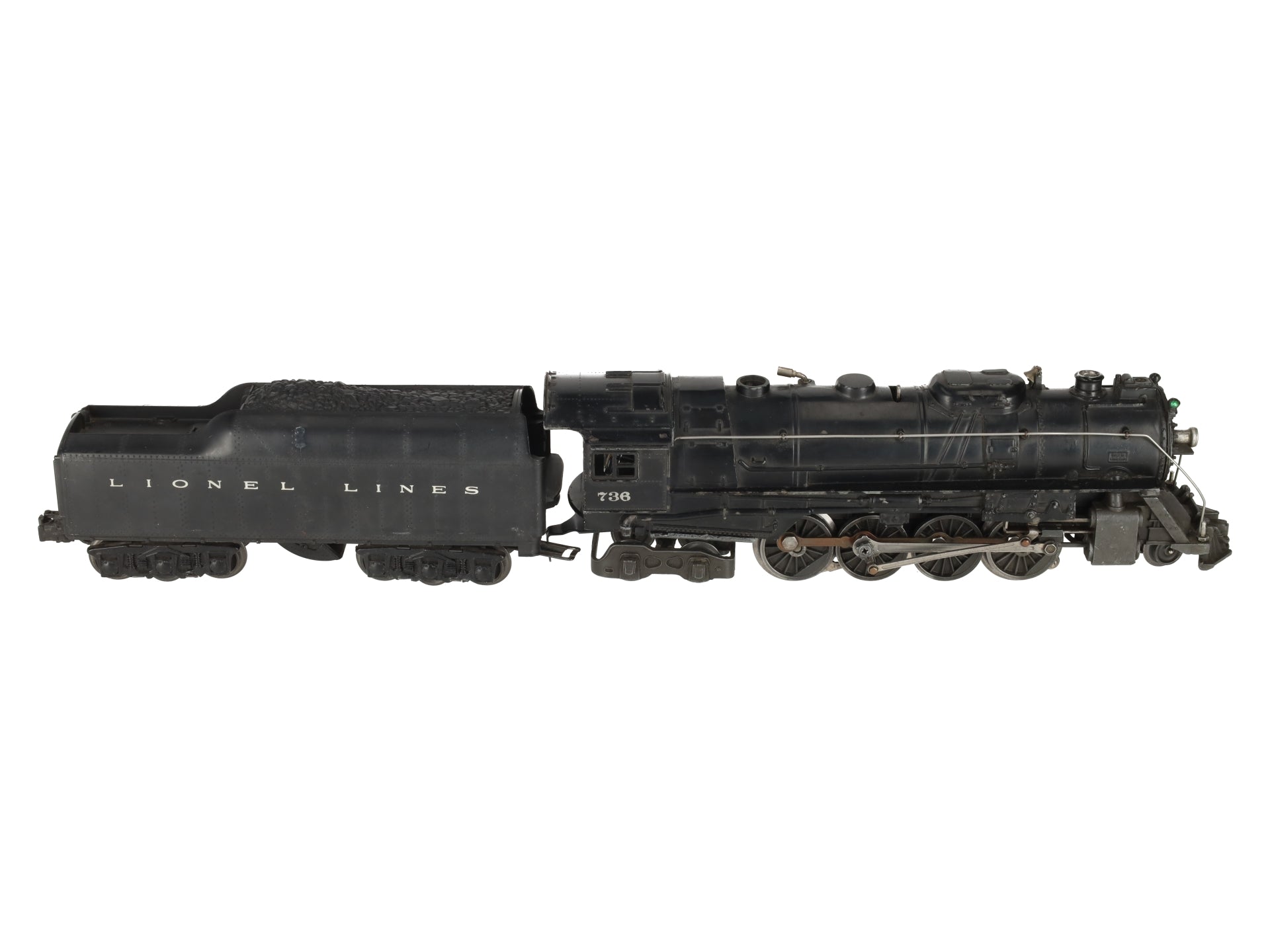 Lionel 736 Vintage O 2-8-4 Berkshire Steam Locomotive with 2671W Tender VG
