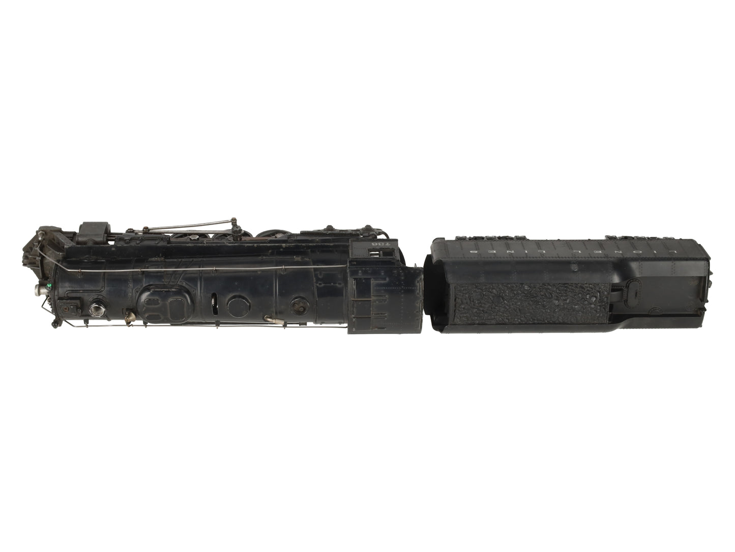 Lionel 736 Vintage O 2-8-4 Berkshire Steam Locomotive with 2671W Tender VG
