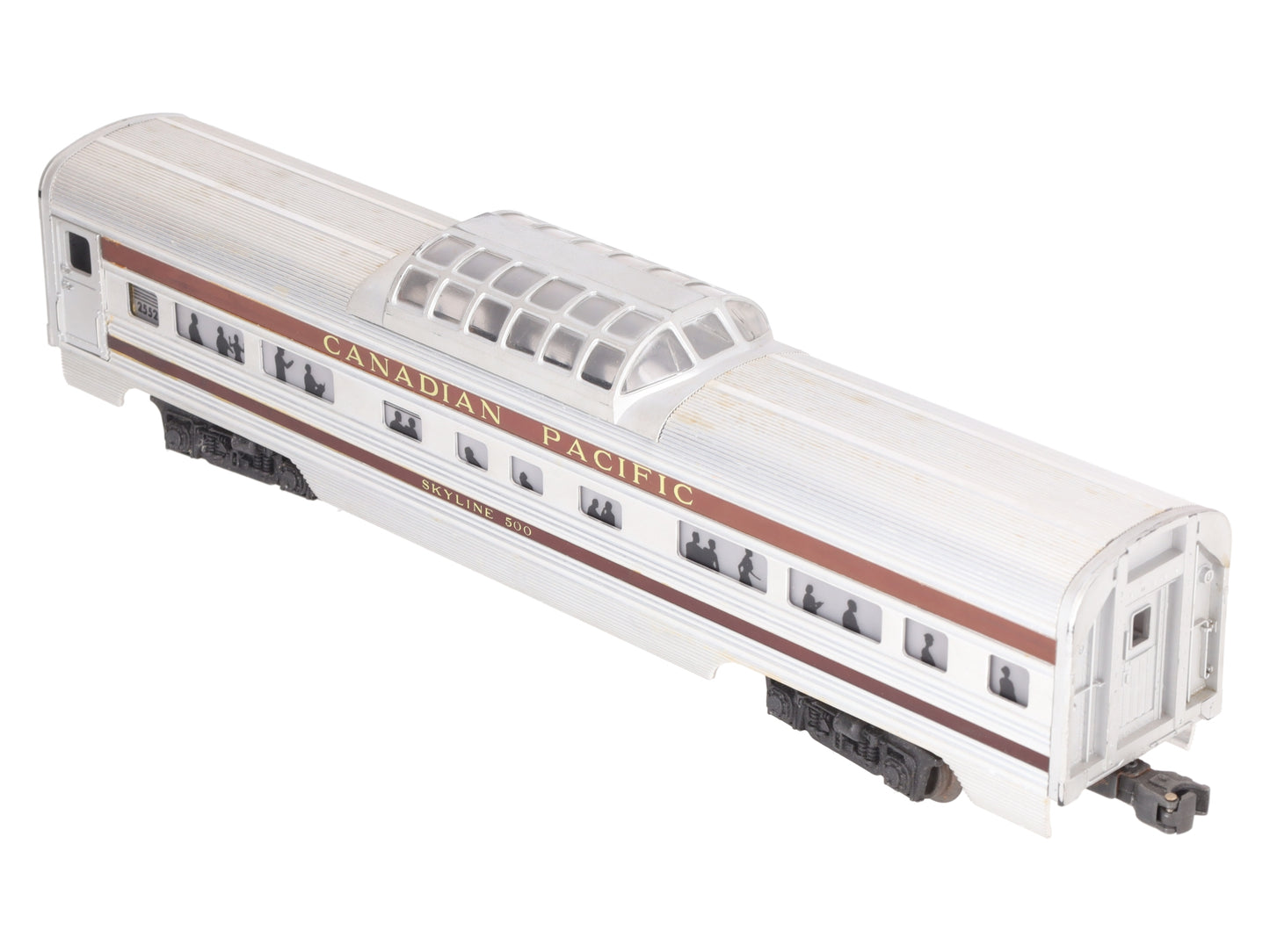 Lionel 2552 Vintage O Canadian Pacific Skyline 500 Aluminum Vista Dome Car VG