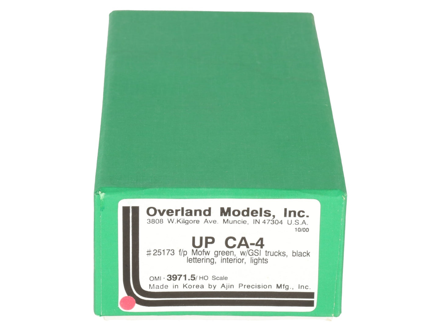 Overland 3971.5 HO Scale BRASS CA-4 Caboose Car -F/P LN/Box
