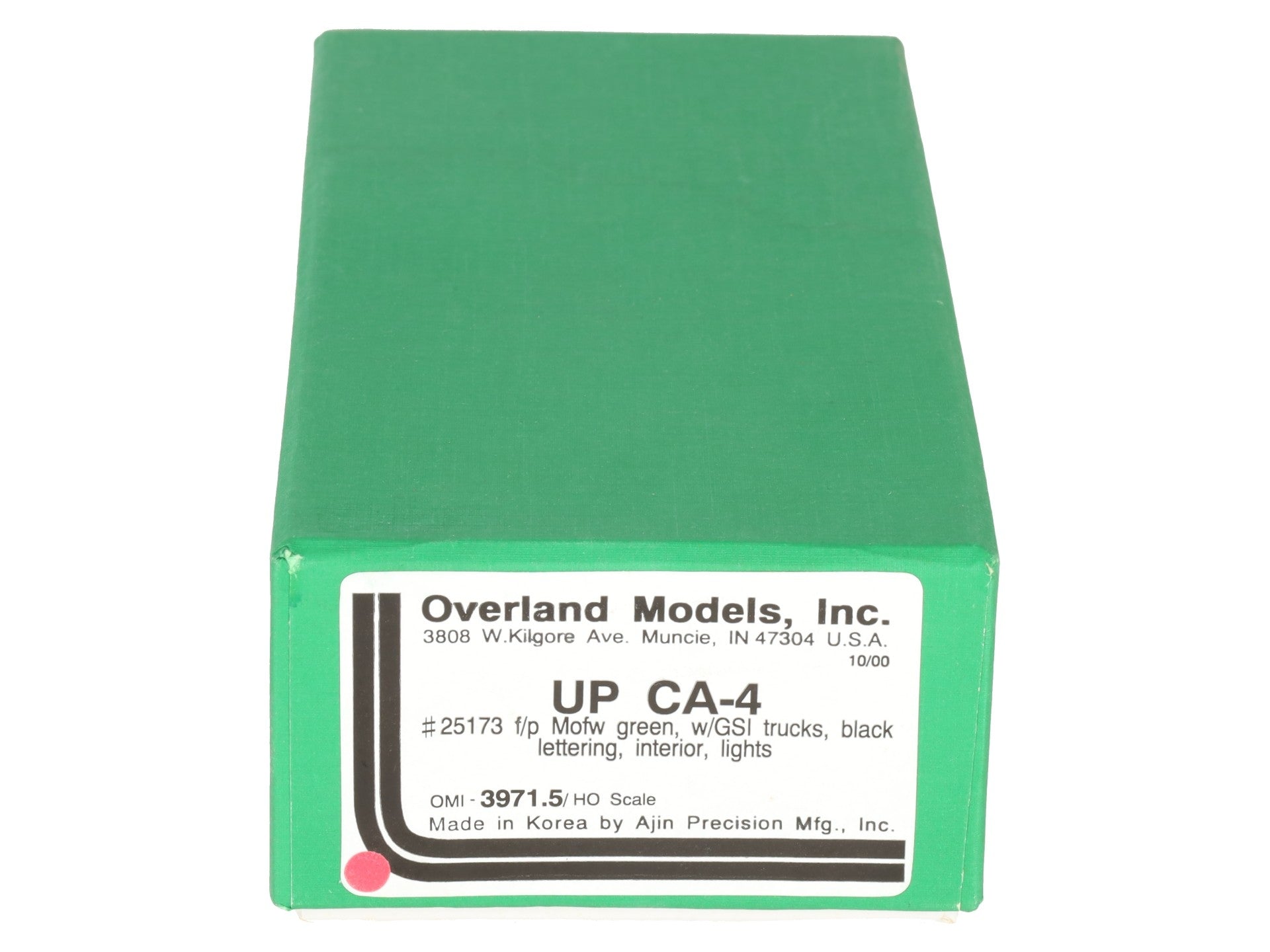 Overland 3971.5 HO Scale BRASS CA-4 Caboose Car -F/P LN/Box