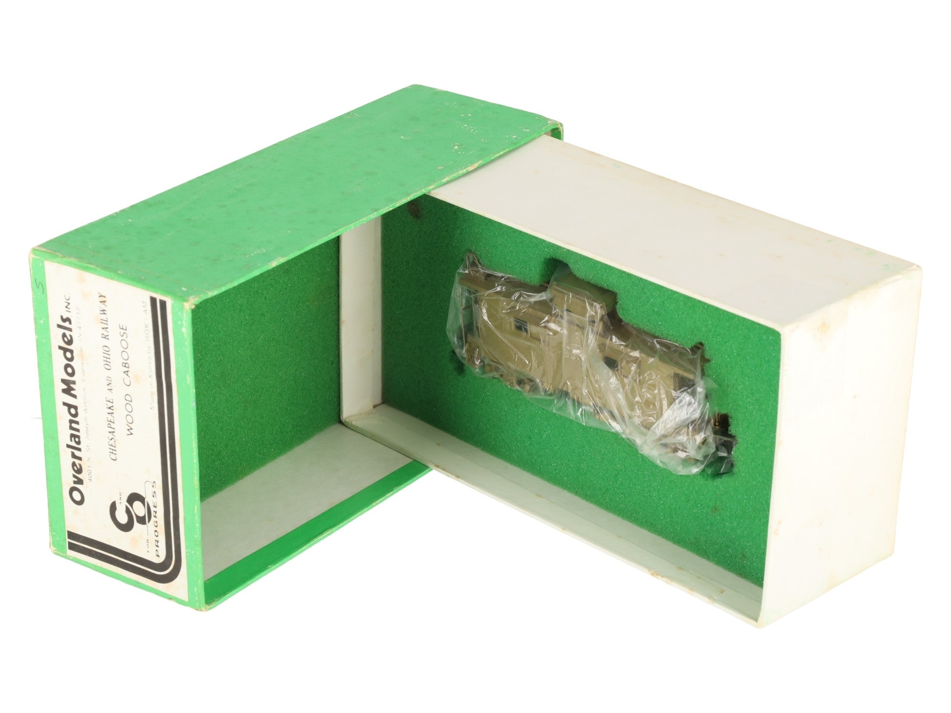 Overland BRASS HO Scale Chesapeake & Ohio Wood Caboose EX/Box