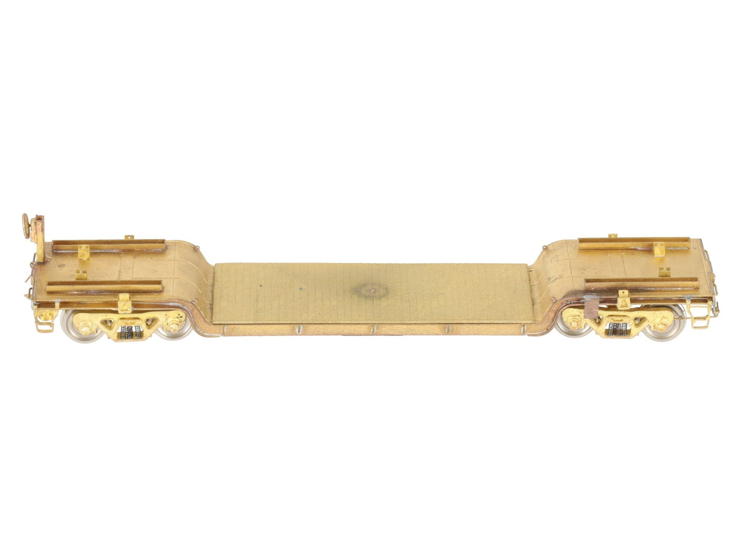 Overland OMI-3080 HO Scale BRASS Center Flat Car -Unpainted EX/Box