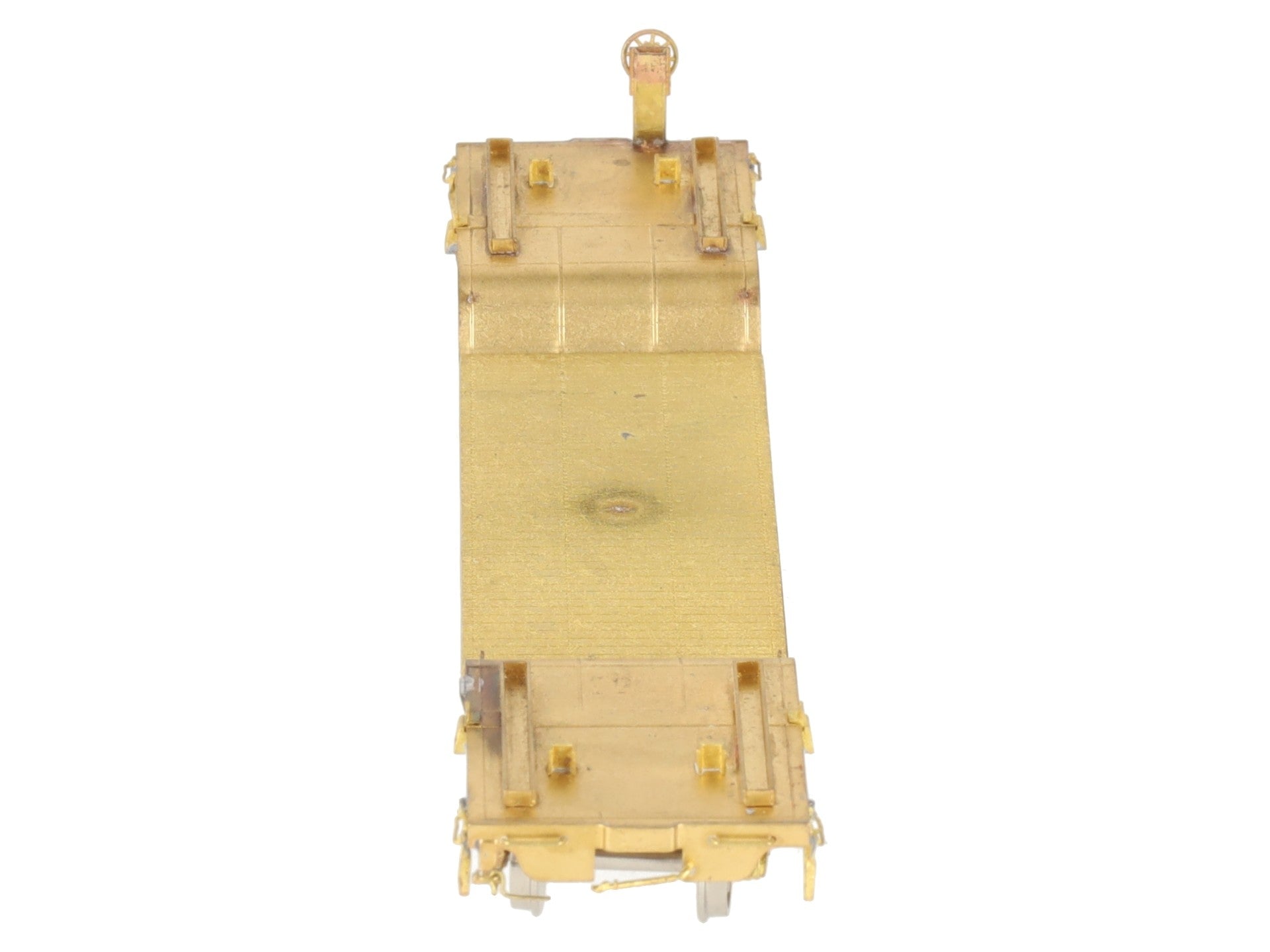 Overland OMI-3080 HO Scale BRASS Center Flat Car -Unpainted EX/Box