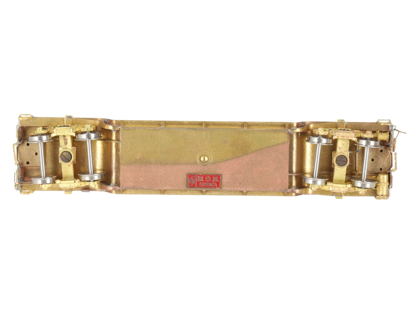 Overland OMI-3080 HO Scale BRASS Center Flat Car -Unpainted EX/Box