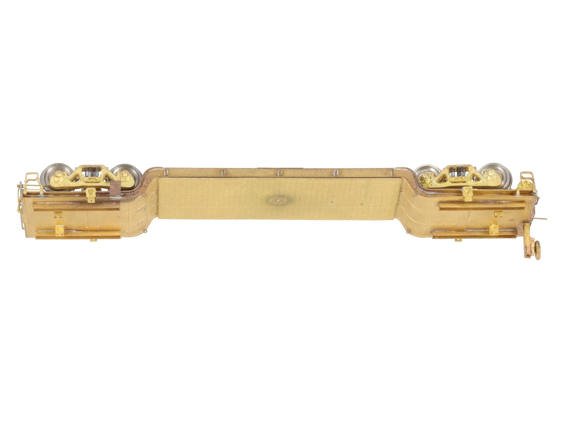 Overland OMI-3080 HO Scale BRASS Center Flat Car -Unpainted EX/Box
