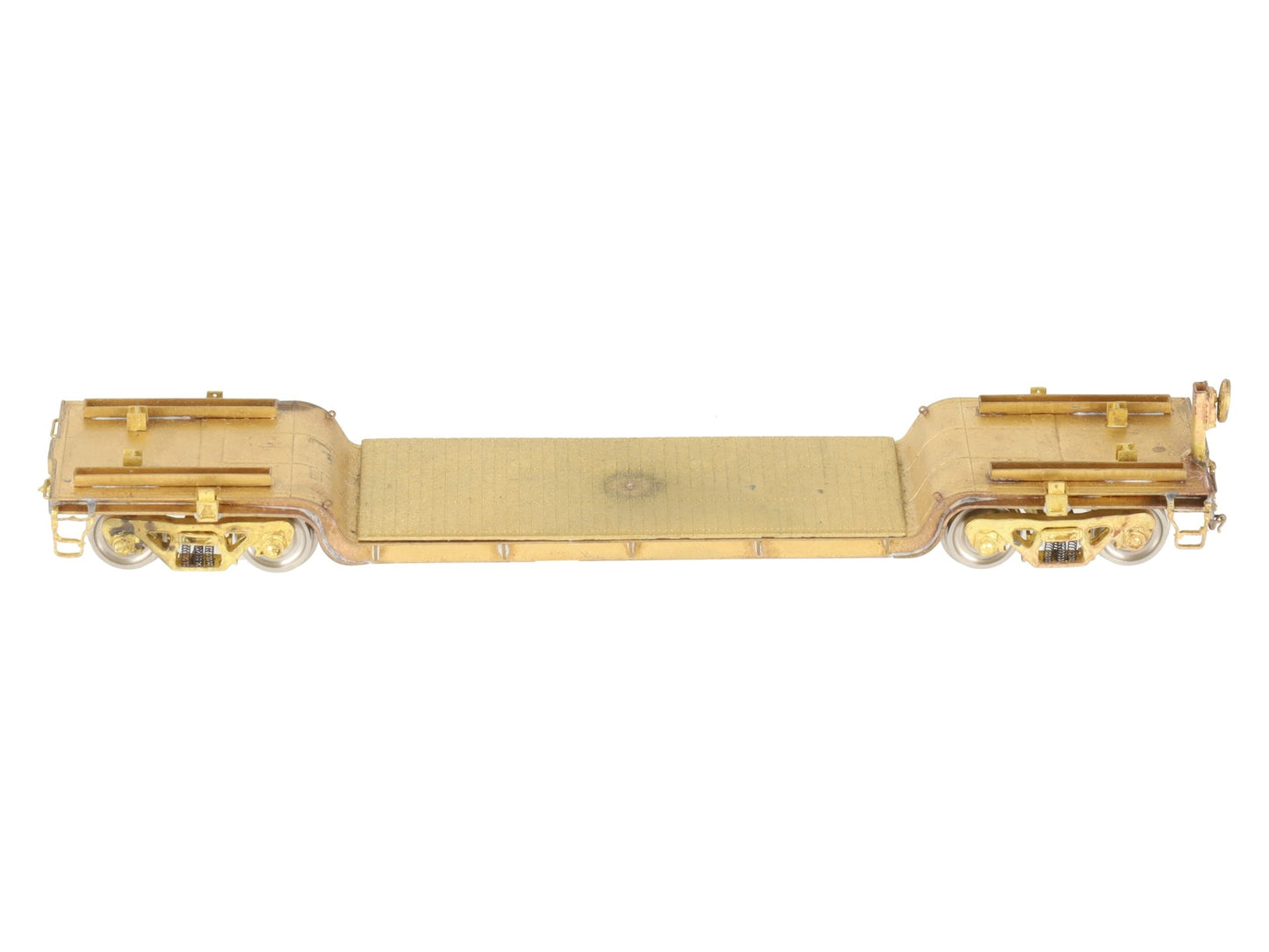 Overland OMI-3080 HO Scale BRASS Center Flat Car -Unpainted EX/Box