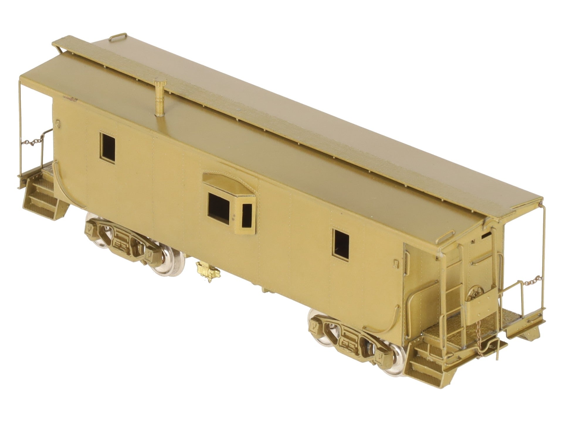 Overland OMI-1136 HO Scale BRASS CSS&SB B-W 29ft Steel Caboose Car EX/Box