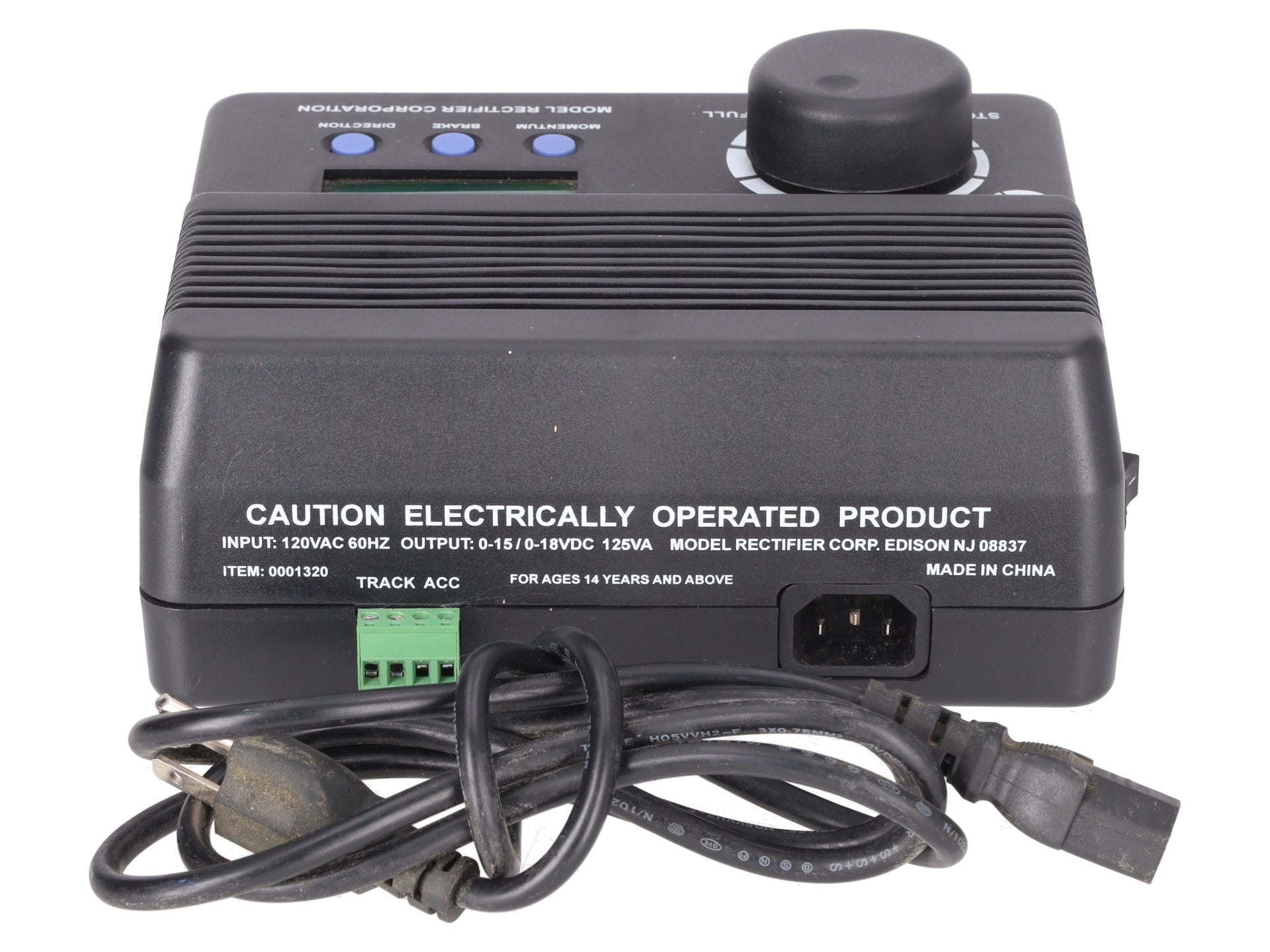 MRC 0001320  Throttlepack 9950 Train Controller with LCD Meters EX