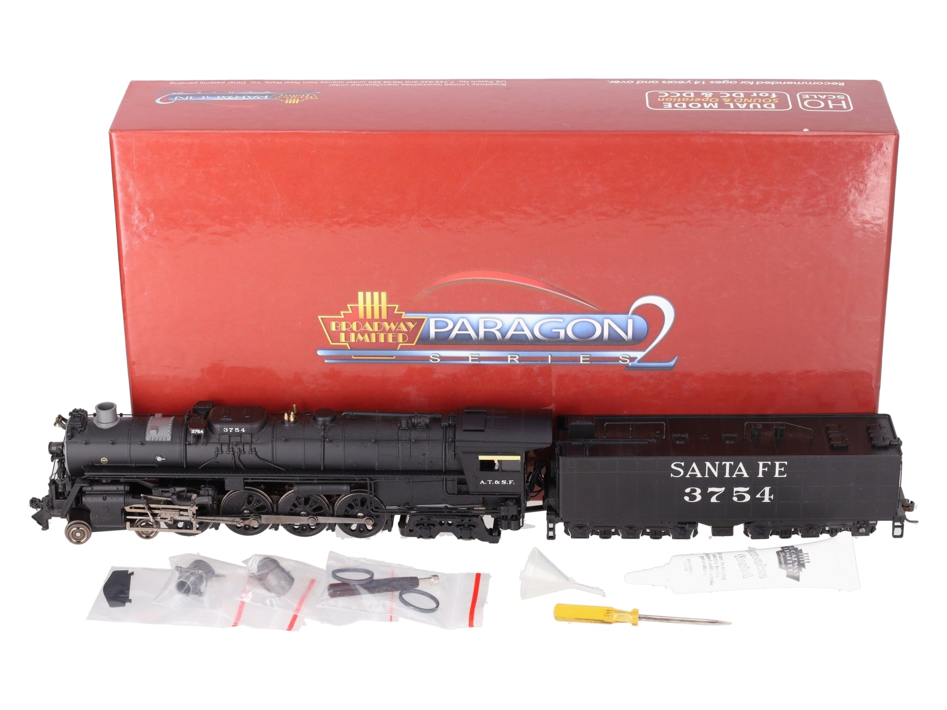 Broadway Limited 2517 HO Santa Fe 4-8-4 Northern Paragon2™ #3754 LN/Box