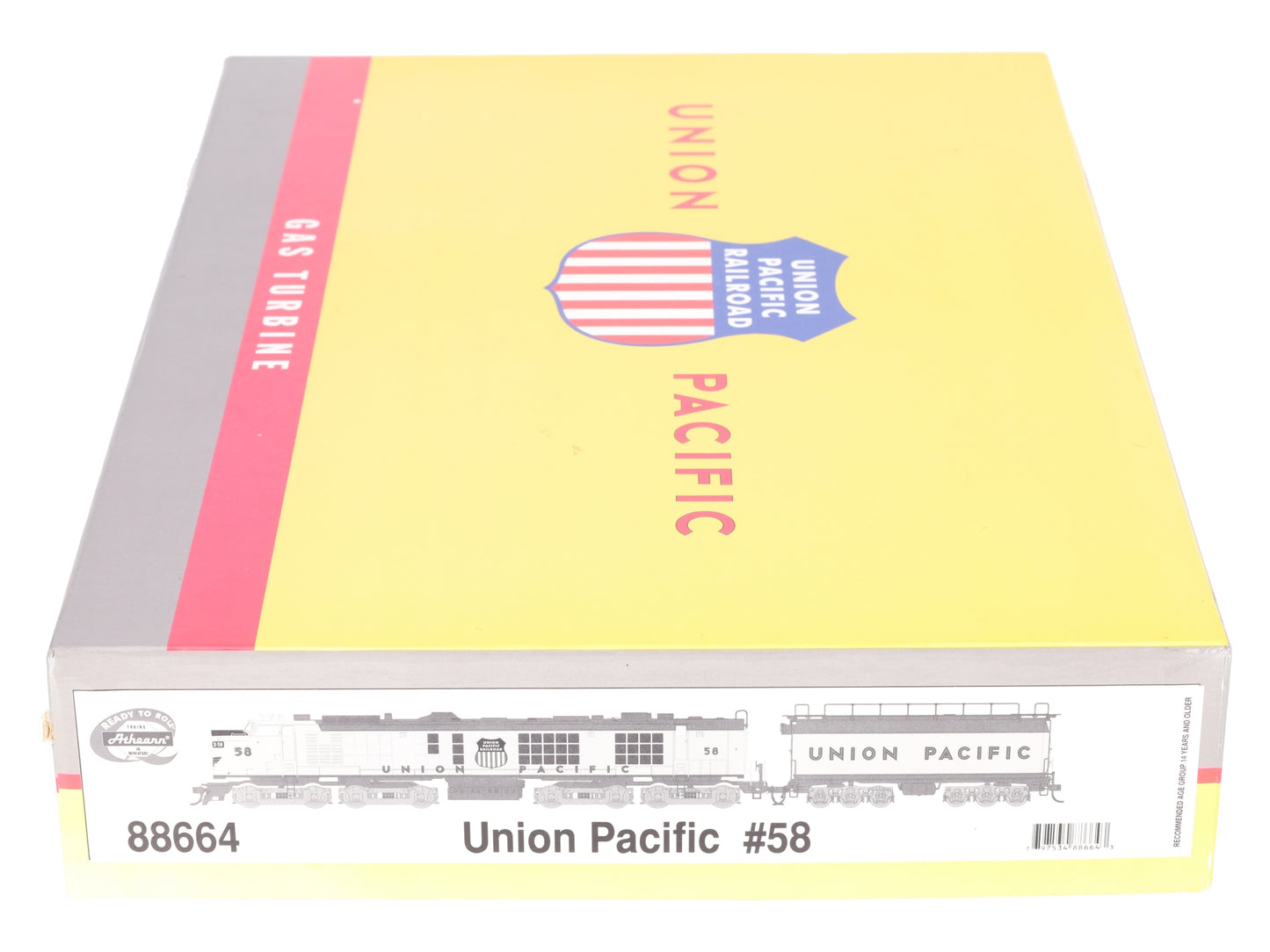 Athearn 88664 HO Union Pacific Gas Turbine Diesel Locomotive & Tender w/ DCC #58 LN/Box