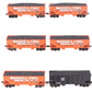 Athearn 70818 HO Scale Waddell NYO&W 34' 2 Bay Hopper Cars (Pack of 6) LN/Box