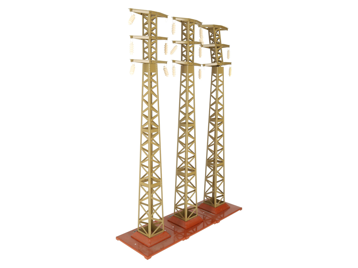 MTH 10-4012 Standard Gauge Tinplate #94 High-Tension Tower Set (Pack of 3) EX