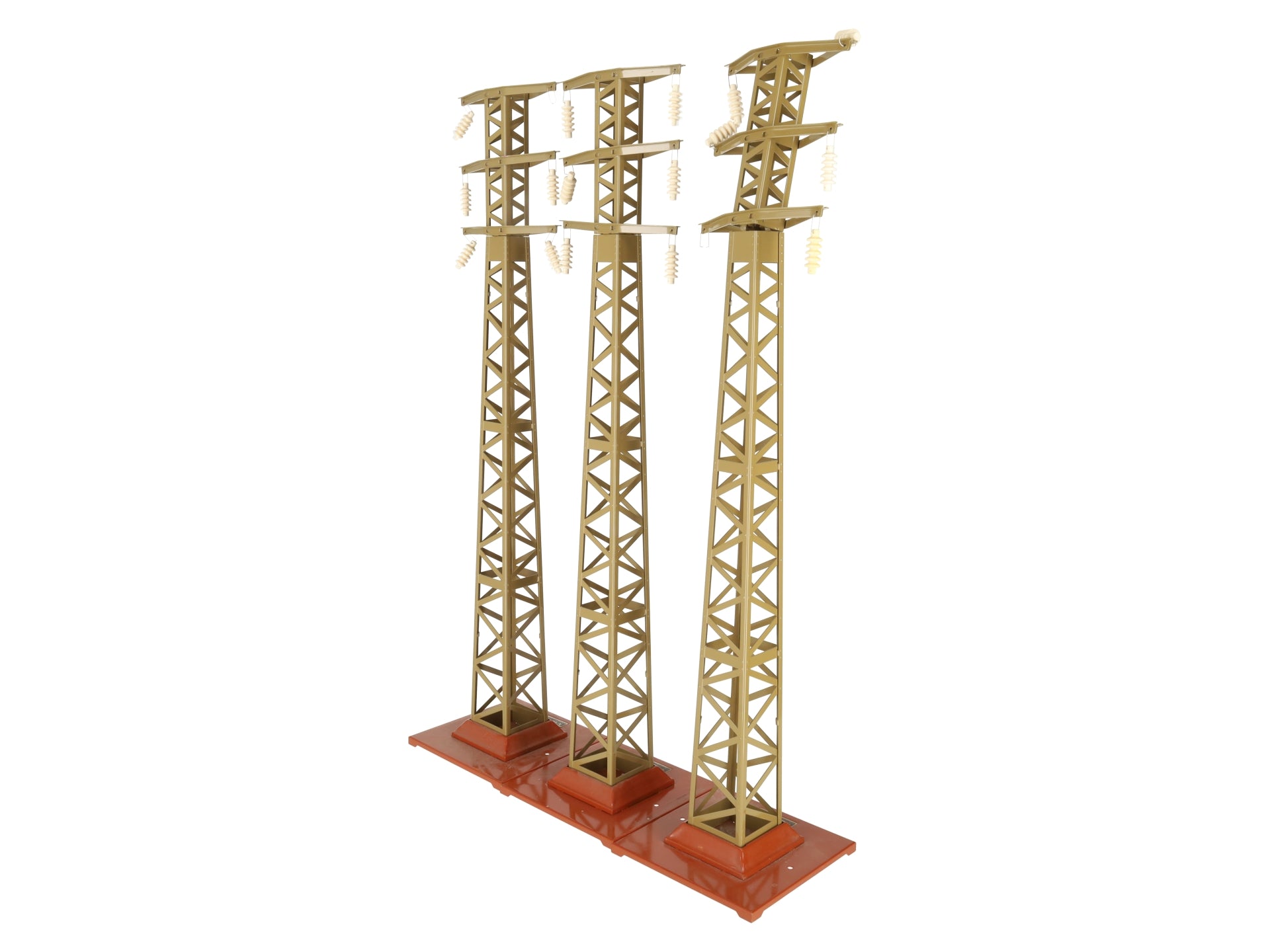 MTH 10-4012 Standard Gauge Tinplate #94 High-Tension Tower Set (Pack of 3) EX