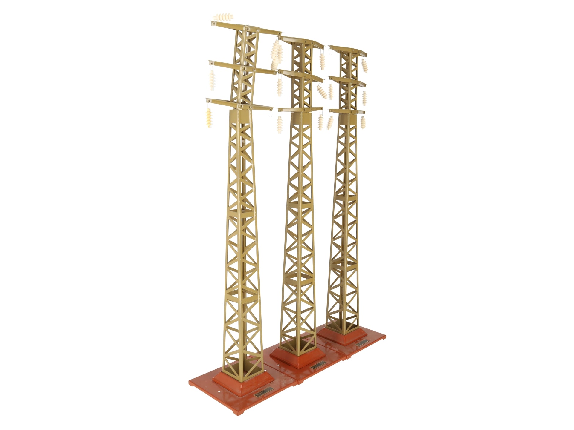MTH 10-4012 Standard Gauge Tinplate #94 High-Tension Tower Set (Pack of 3) EX