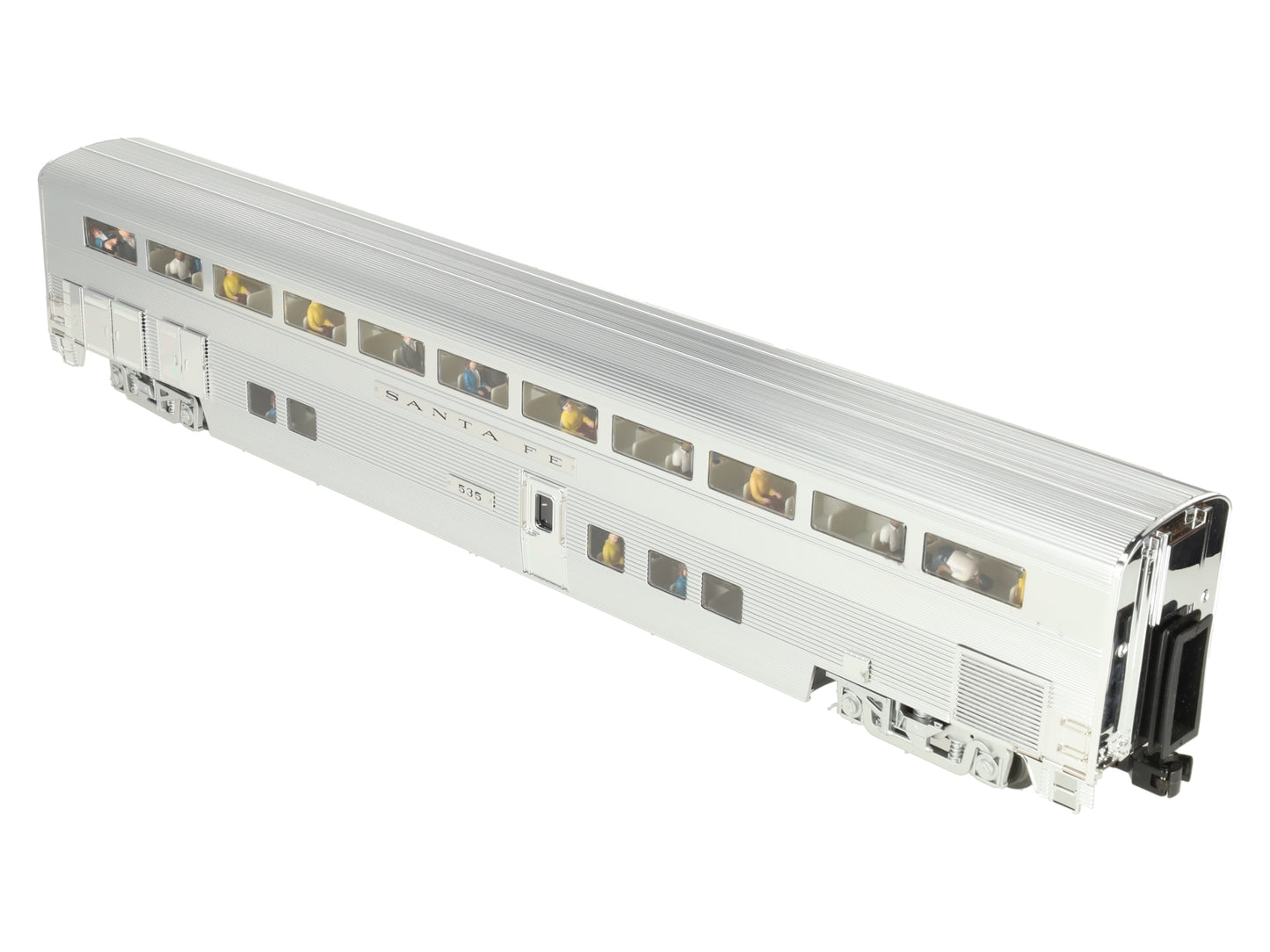 K-Line K4630-40535 O Santa Fe Hi-Level 21" Aluminum Step-Down Coach Car #535 EX