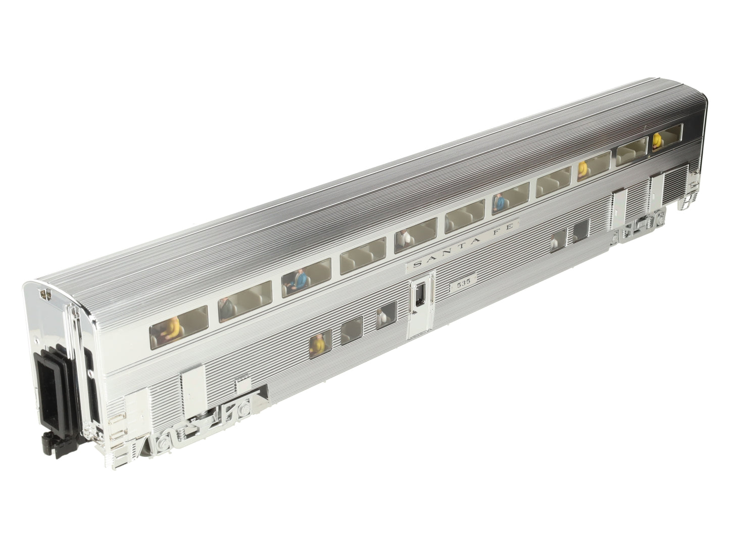 K-Line K4630-40535 O Santa Fe Hi-Level 21" Aluminum Step-Down Coach Car #535 EX