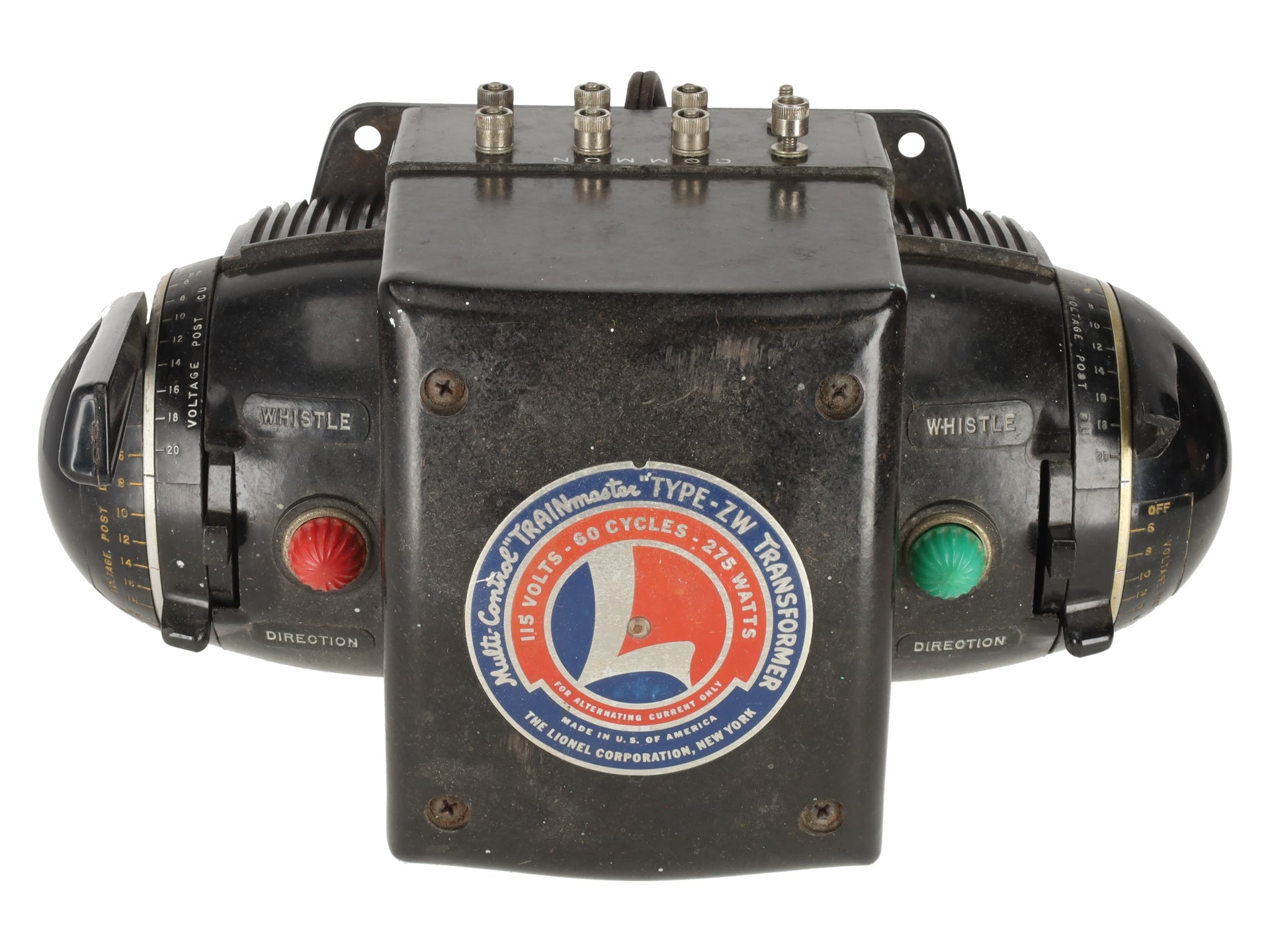 Lionel ZW O Gauge Vintage Trainmaster 275 Watt Transformer with Whistle VG