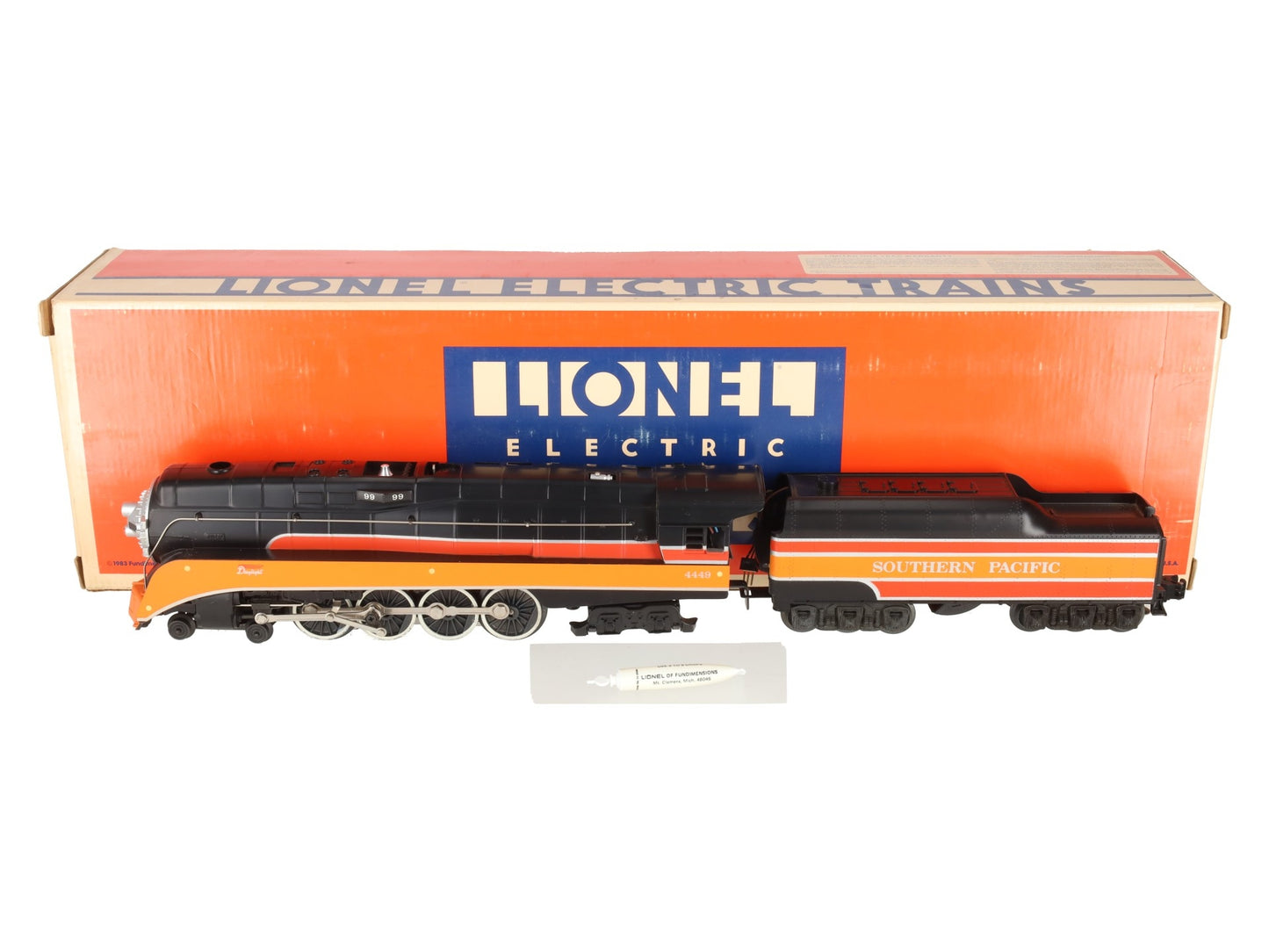 Lionel 6-8307 O Gauge Southern Pacific Daylight GS-4 Steam Engine & Tender #4449 EX/Box