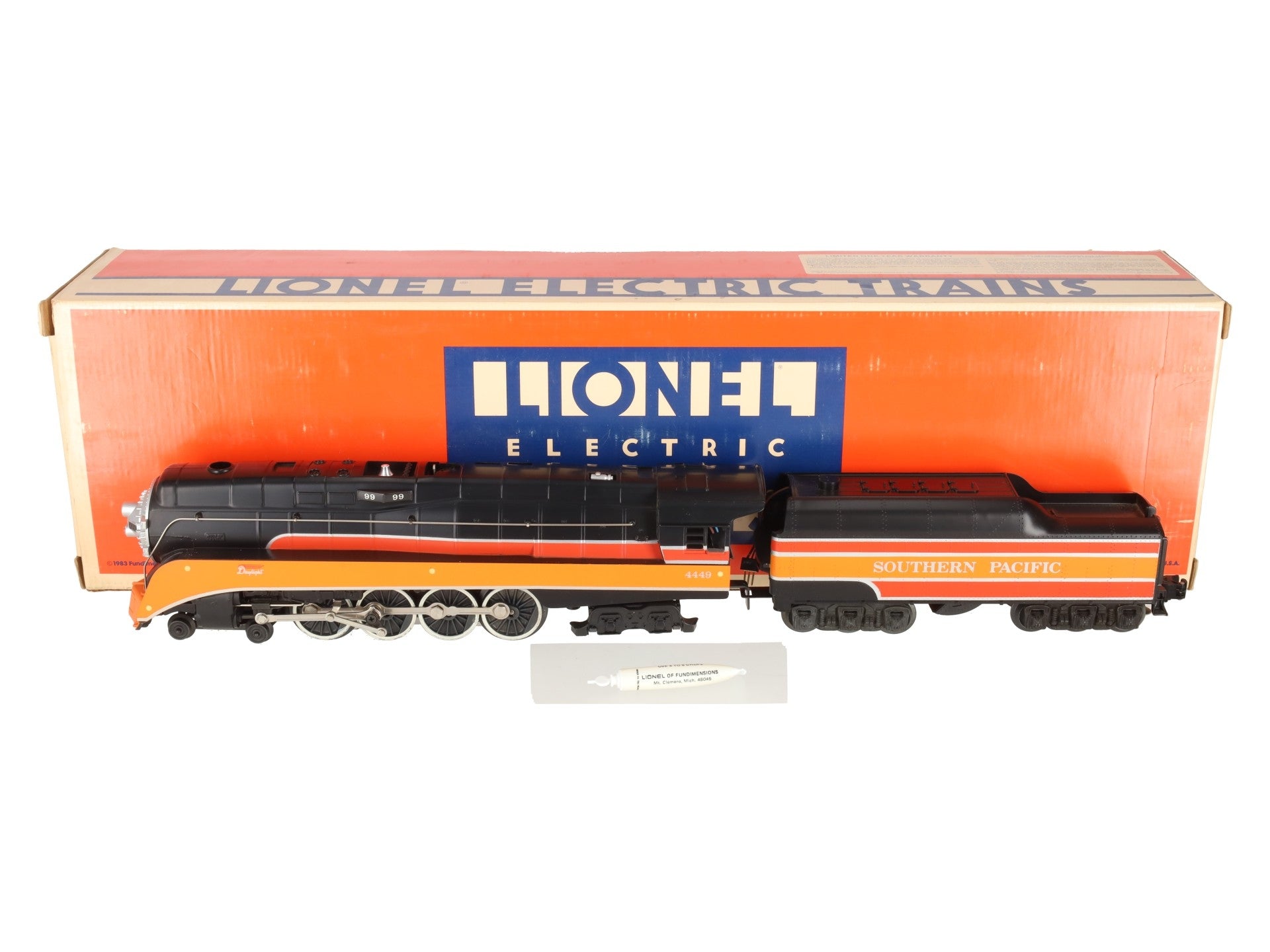 Lionel 6-8307 O Gauge Southern Pacific Daylight GS-4 Steam Engine & Tender #4449 EX/Box
