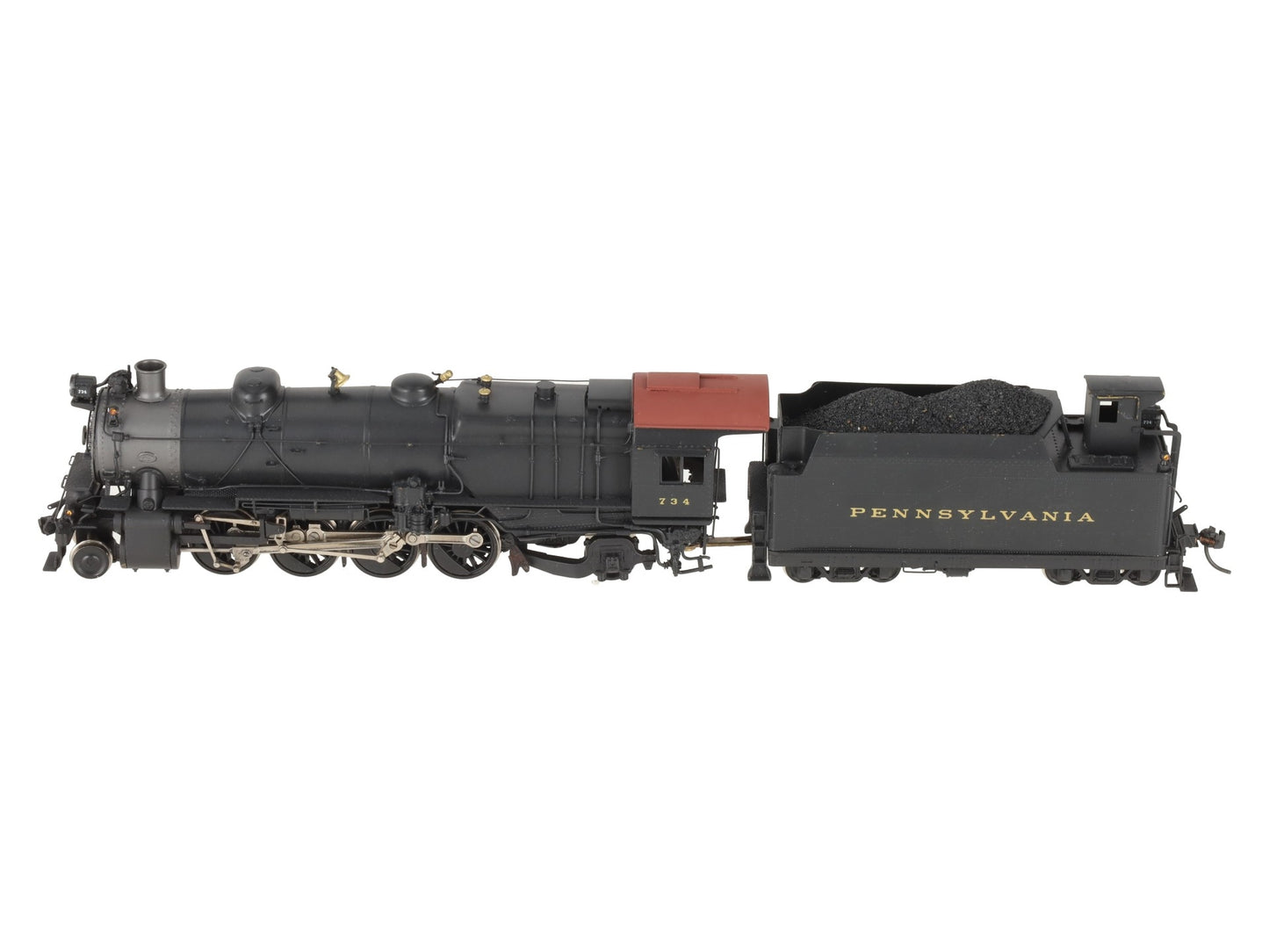 United Scale Models HO Scale BRASS PRR L-1 2-8-2 Loco & Tender- Painted/Box