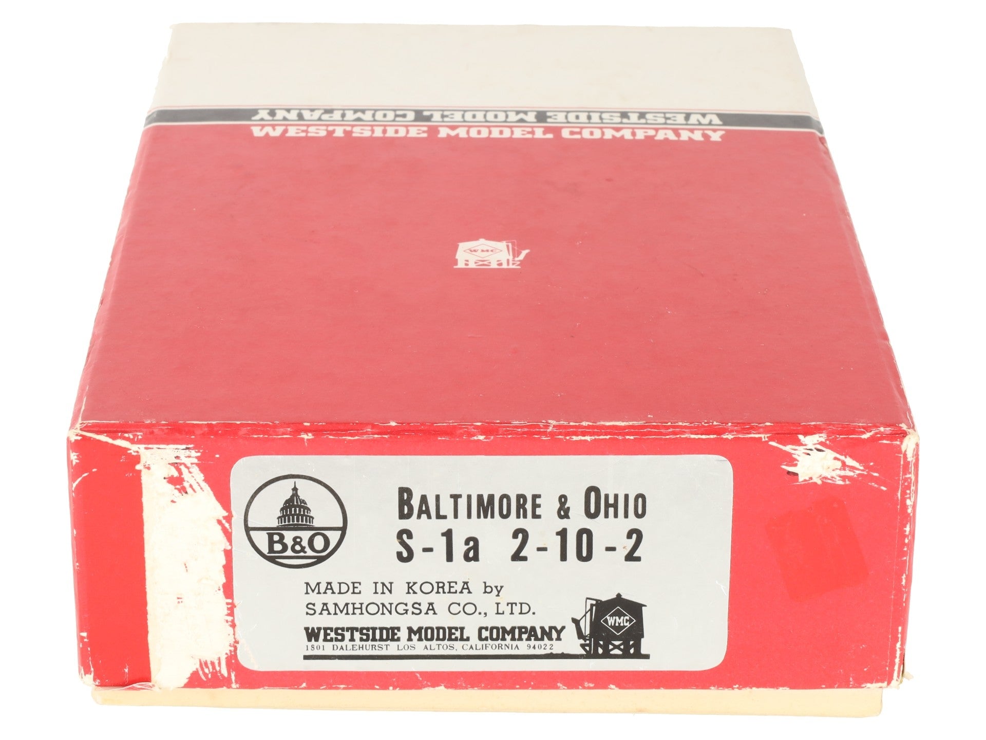 Westside Model Co. HO BRASS B&O S-1a 2-10-2 Steam Locomotive & Tender- Painted/Box