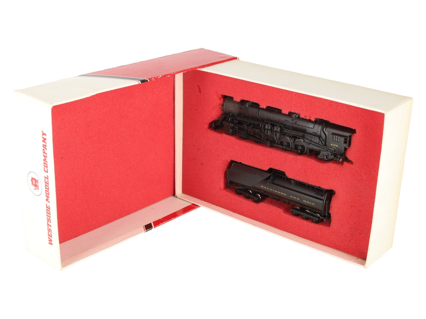 Westside Model Co. HO BRASS B&O S-1a 2-10-2 Steam Locomotive & Tender- Painted/Box