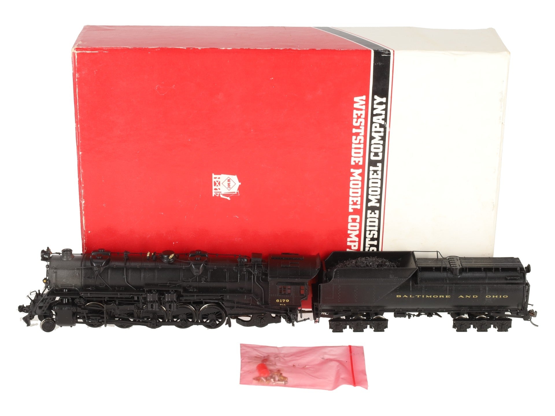 Westside Model Co. HO BRASS B&O S-1a 2-10-2 Steam Locomotive & Tender- Painted/Box