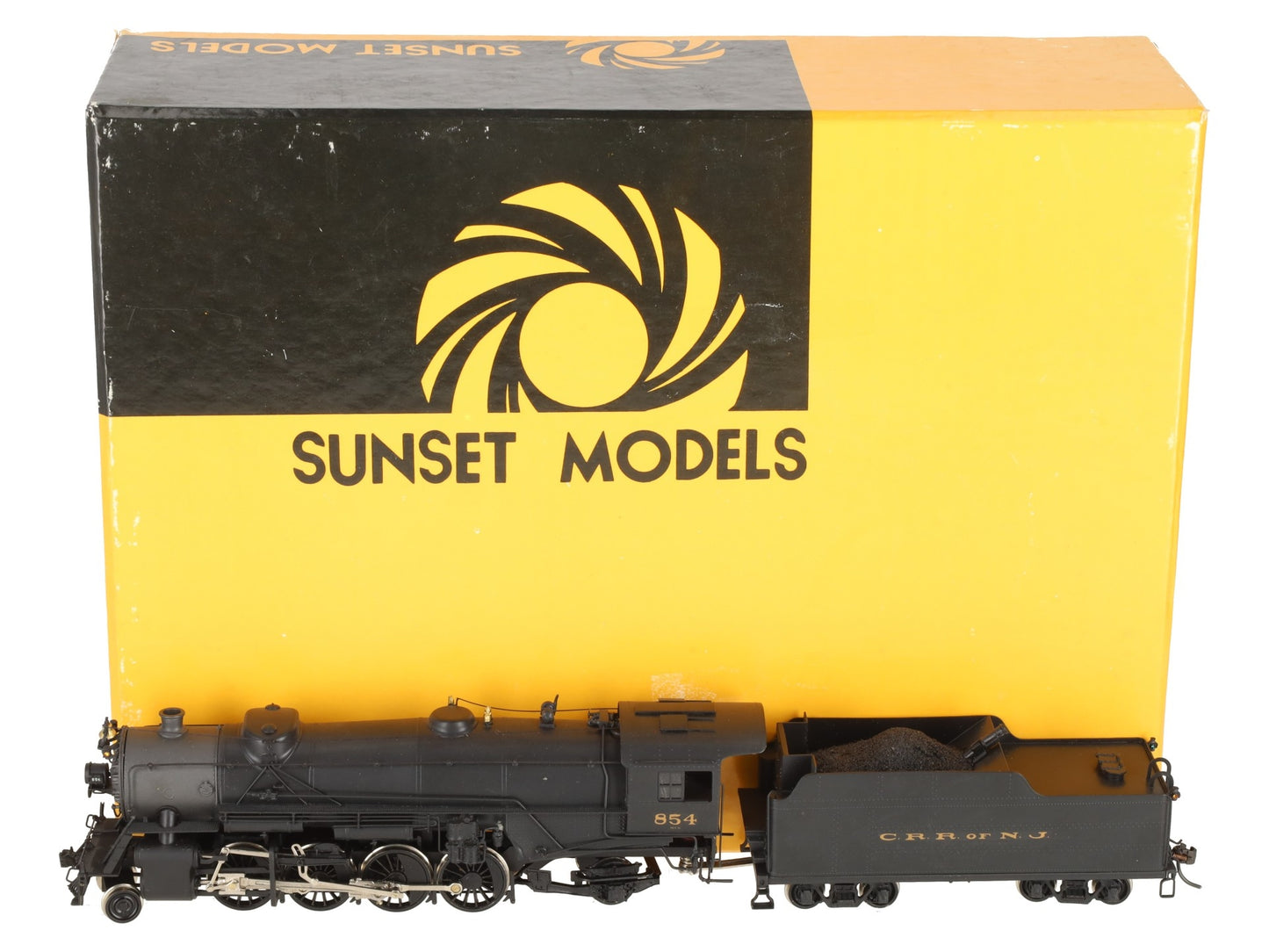 Sunset Models 2-8-2 HO Scale Brass USRA Heavy Steam Locomotive & Tender- Painted/Box