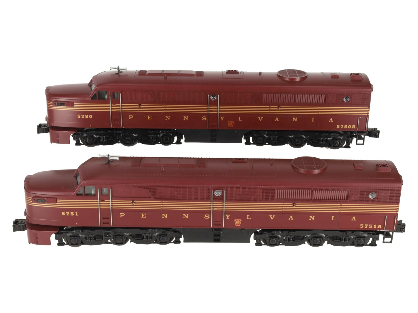 Lionel 6-18245 O Pennsylvania Alco PA-1 AA Diesel Engine Set #5750/5751 w/TMCC EX
