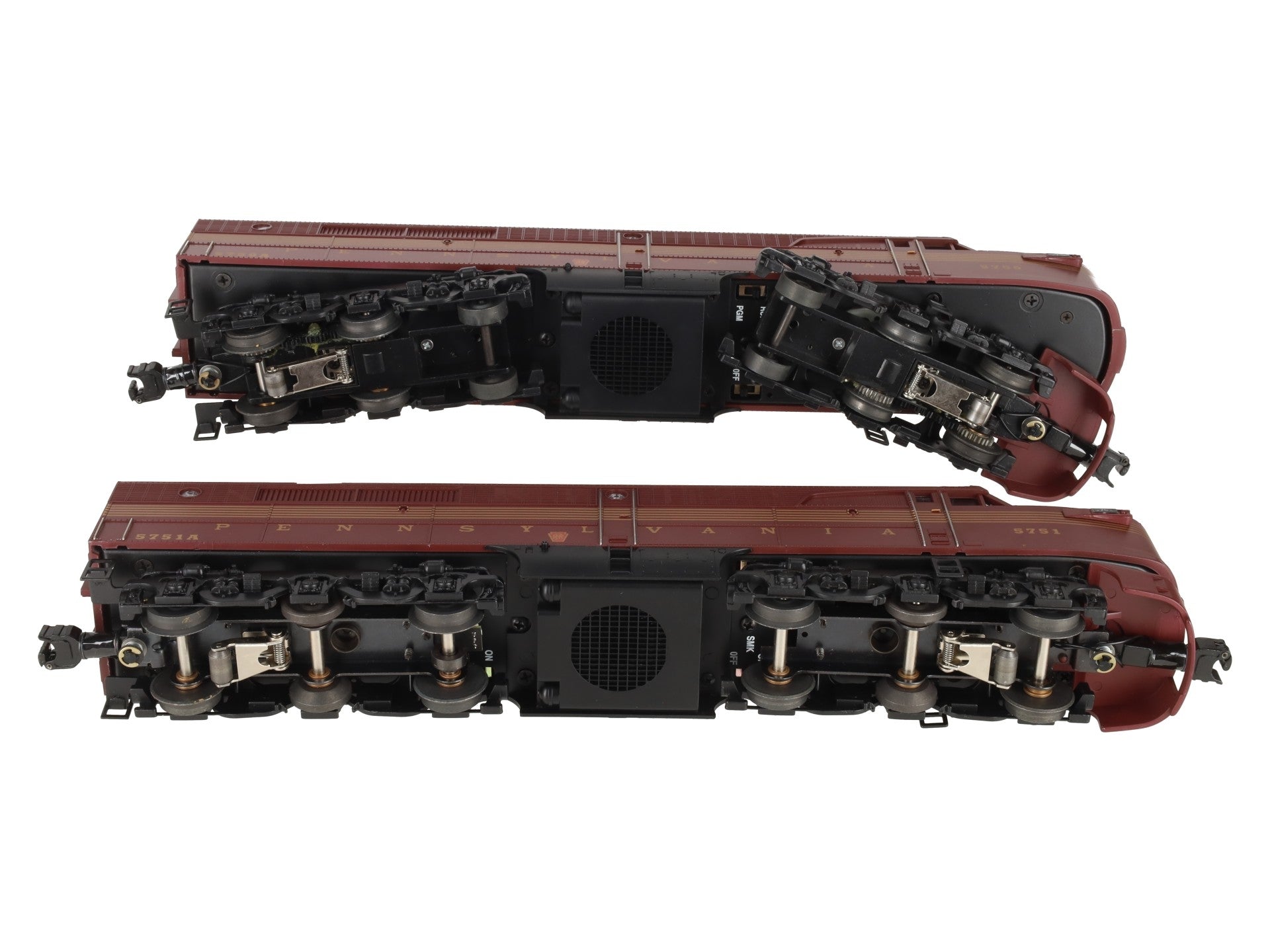 Lionel 6-18245 O Pennsylvania Alco PA-1 AA Diesel Engine Set #5750/5751 w/TMCC EX