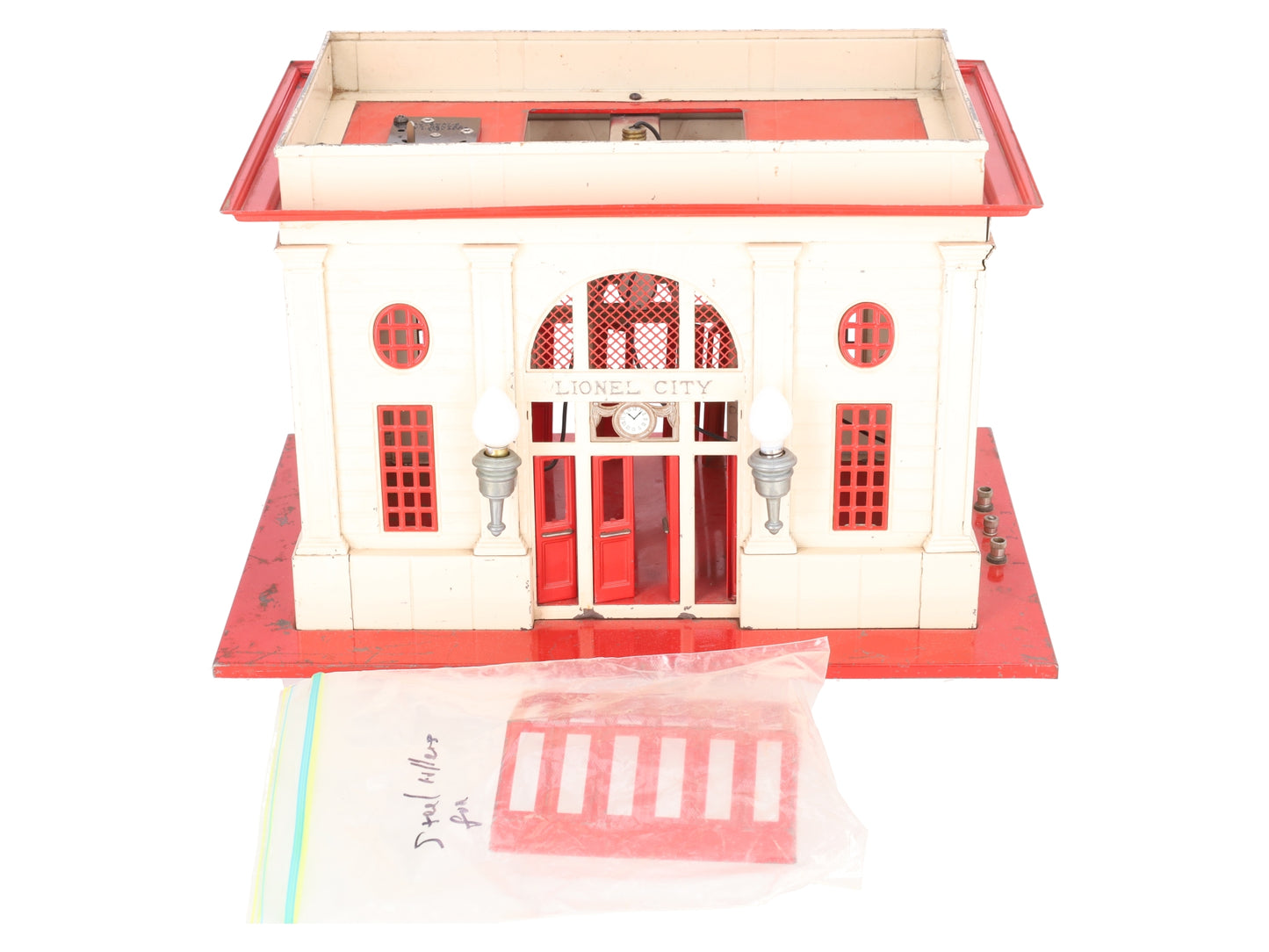 Lionel 115 O Gauge Vintage Lighted Tinplate Passenger Station VG