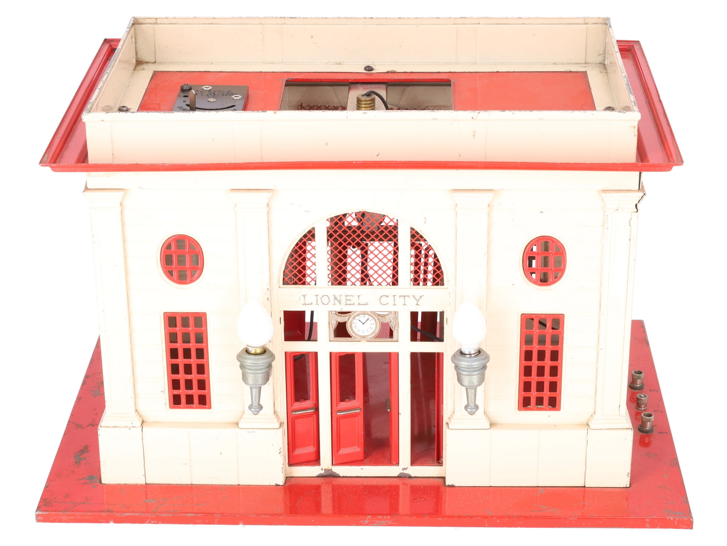 Lionel 115 O Gauge Vintage Lighted Tinplate Passenger Station VG