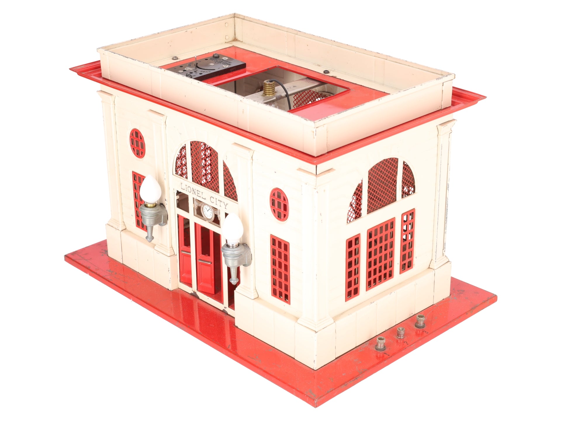 Lionel 115 O Gauge Vintage Lighted Tinplate Passenger Station VG